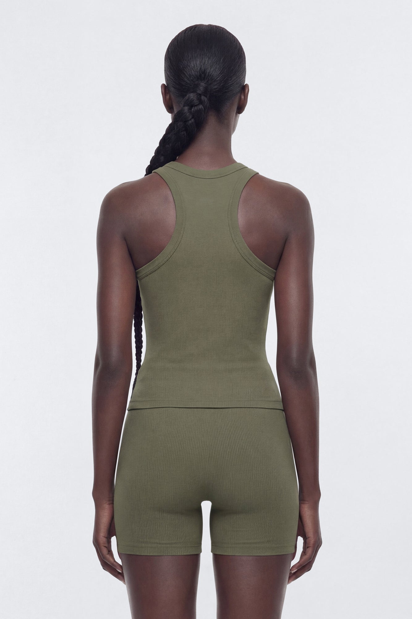 SeamlessLift™ Active Double Racer Tank - Moss Fashion Nova