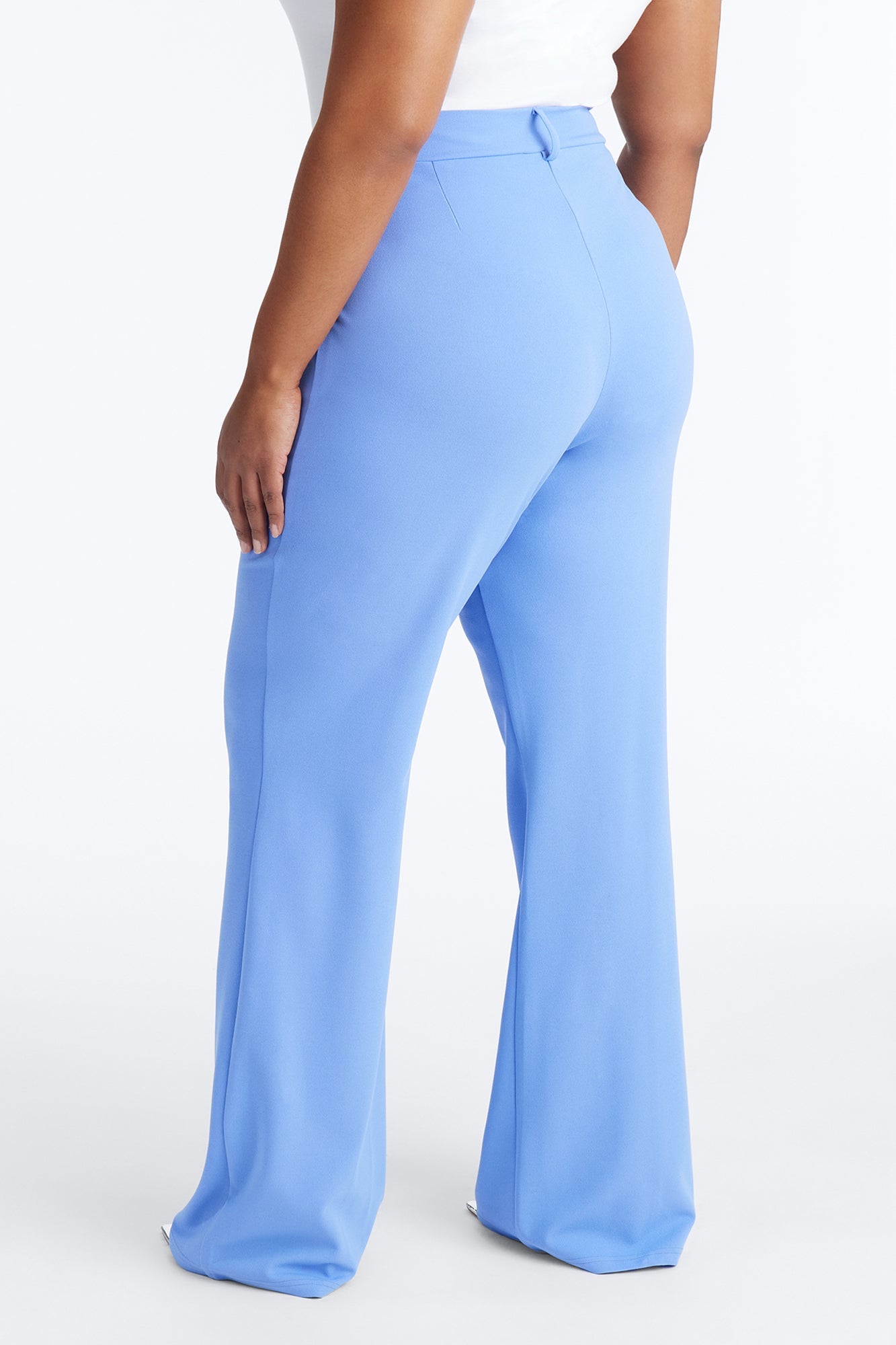 Heidi Wide Leg Trouser Pant - Periwinkle