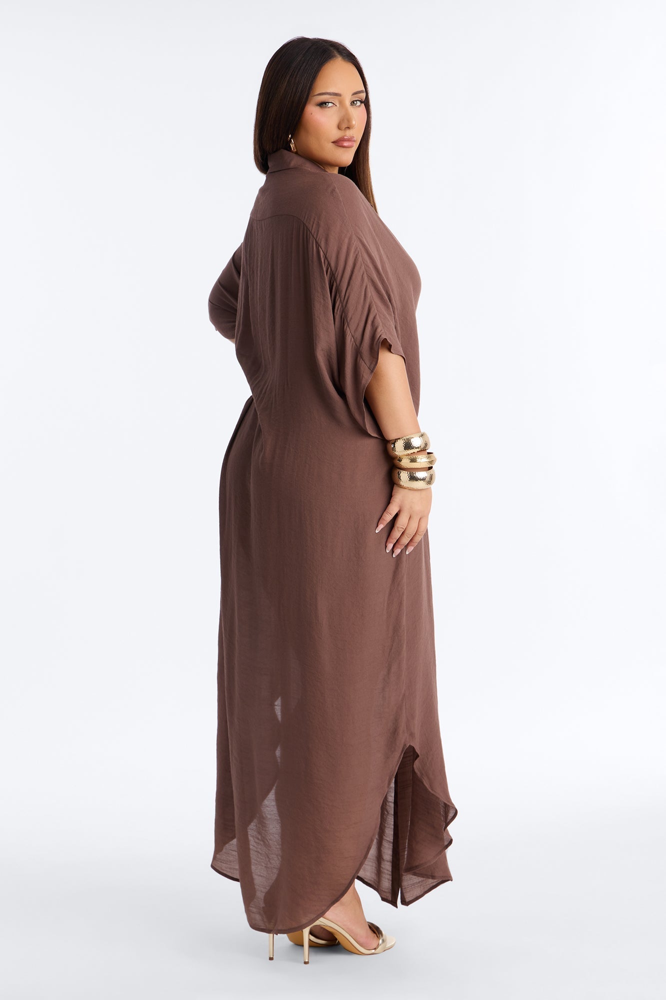 Lazy Summer Daze Cover Up Dress - Chocolate Fashion Nova