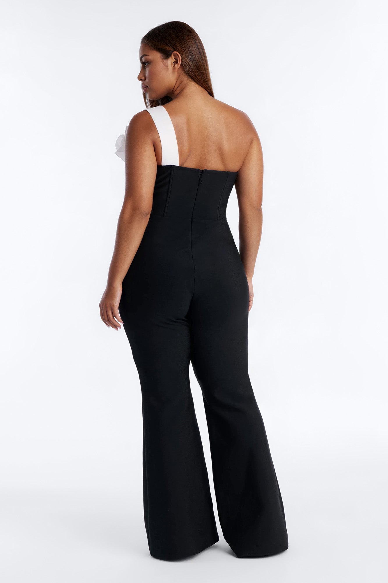 Fraya Bandage Flare Jumpsuit - Black
