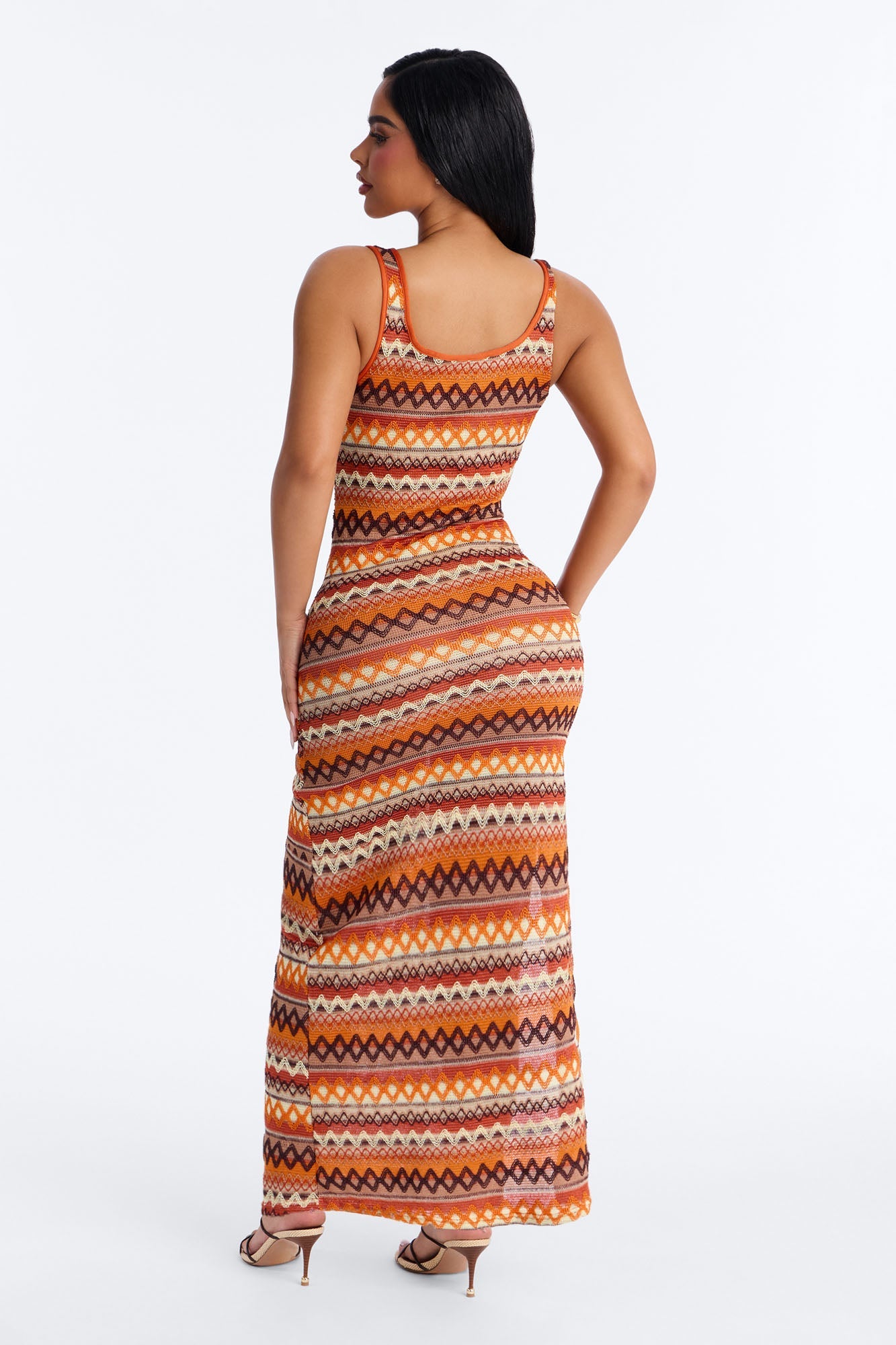 Sydney Geometric Midi Swim Cover Up Dress - Multi Color
