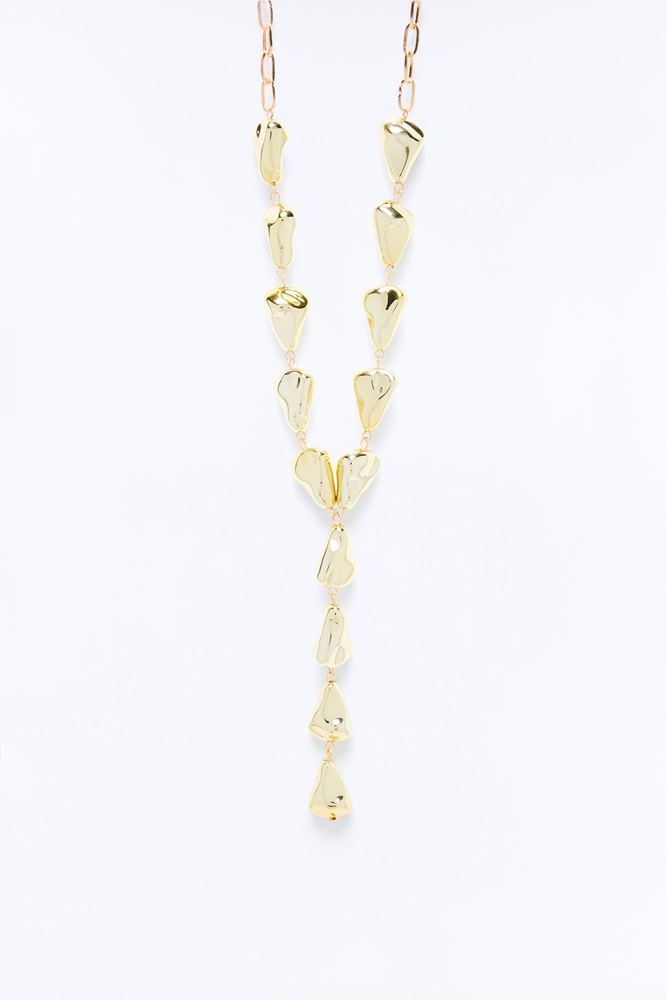 Deja Vu Lariat Necklace - Gold Fashion Nova
