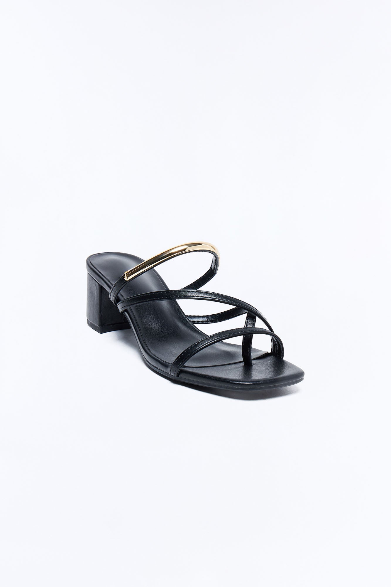 Livia Block Heel Mules - Black Fashion Nova