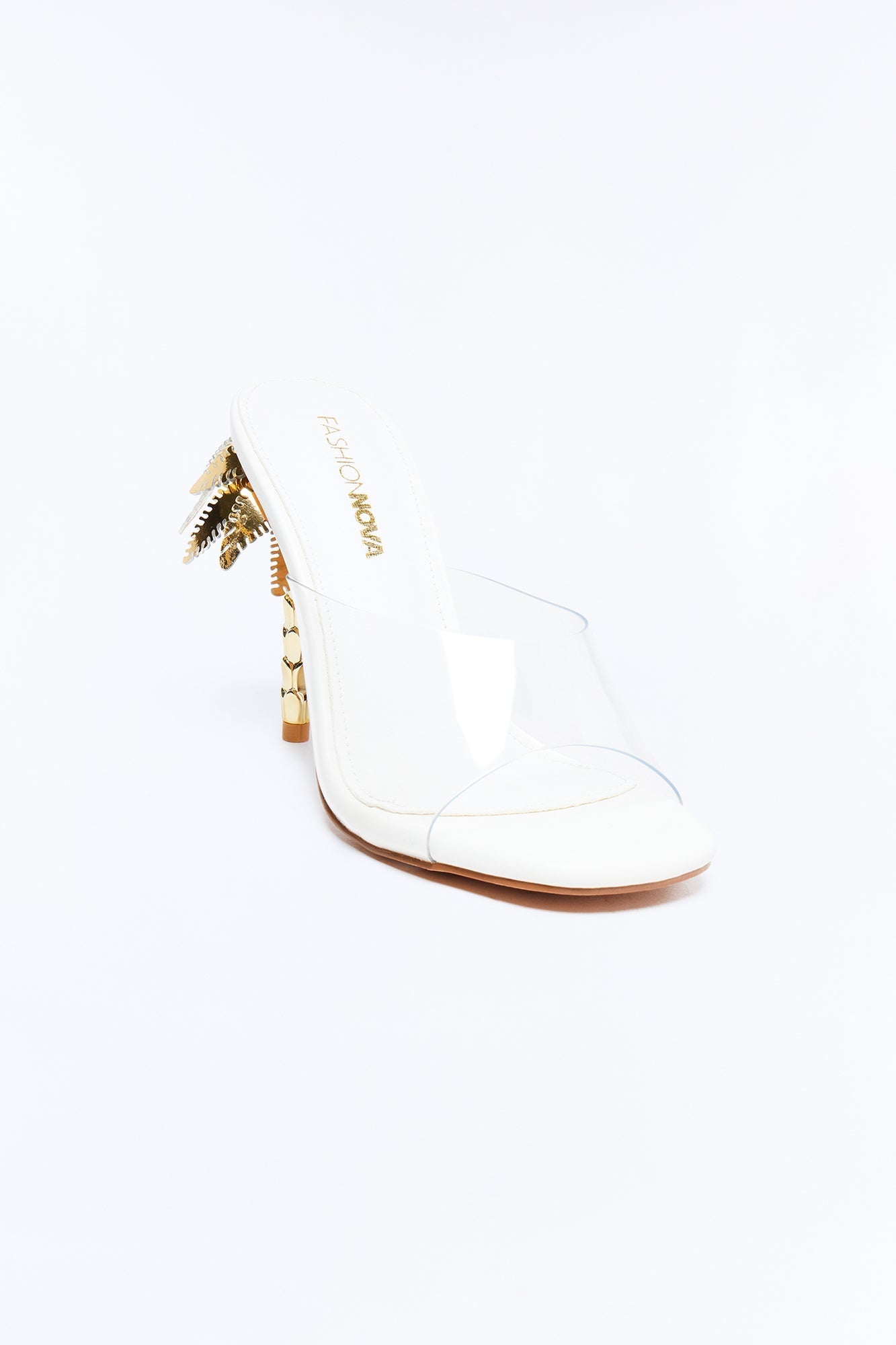 Palms Novelty Heels - White Fashion Nova