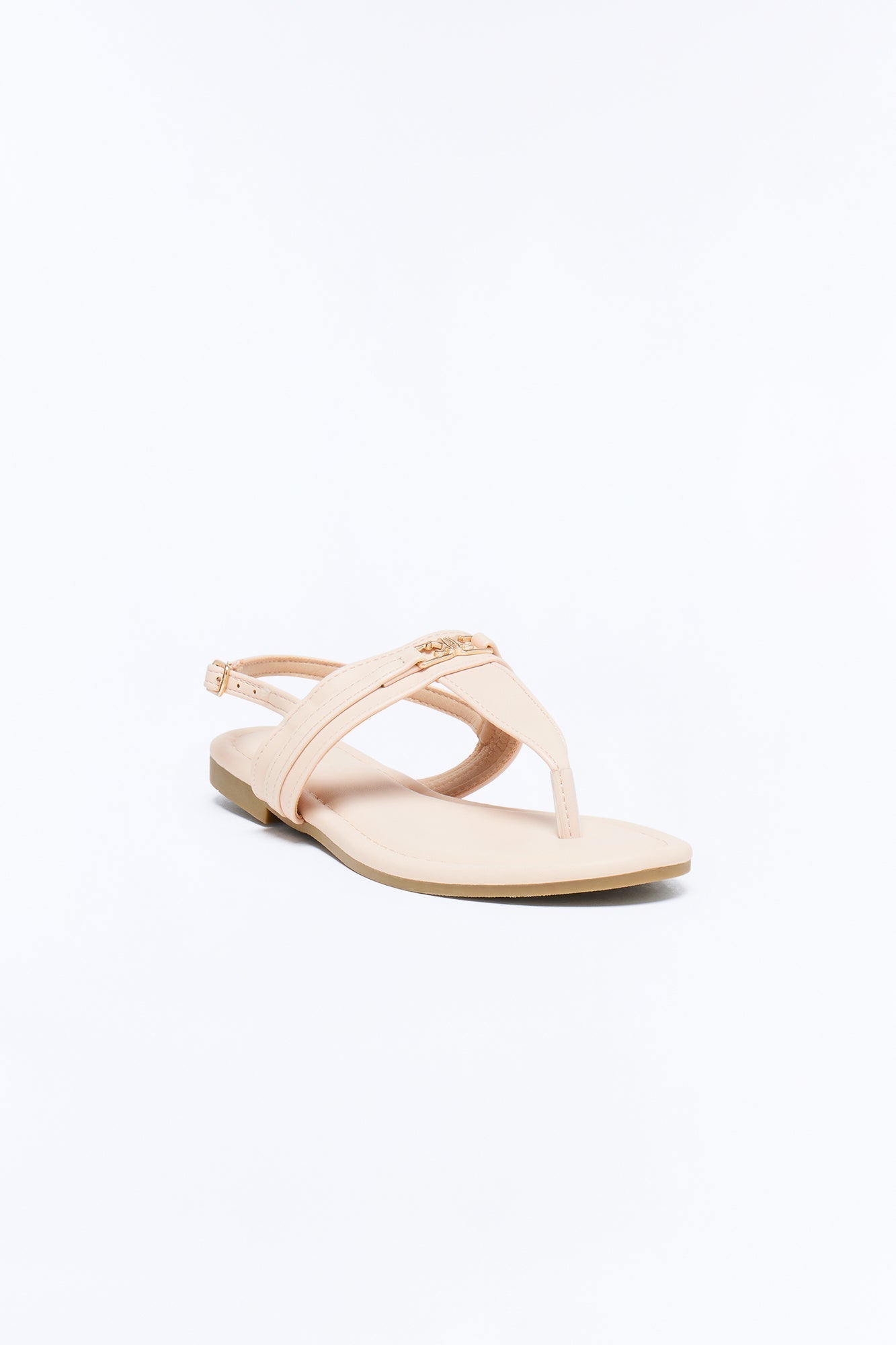 Rani Hardware Sandals - Beige Fashion Nova