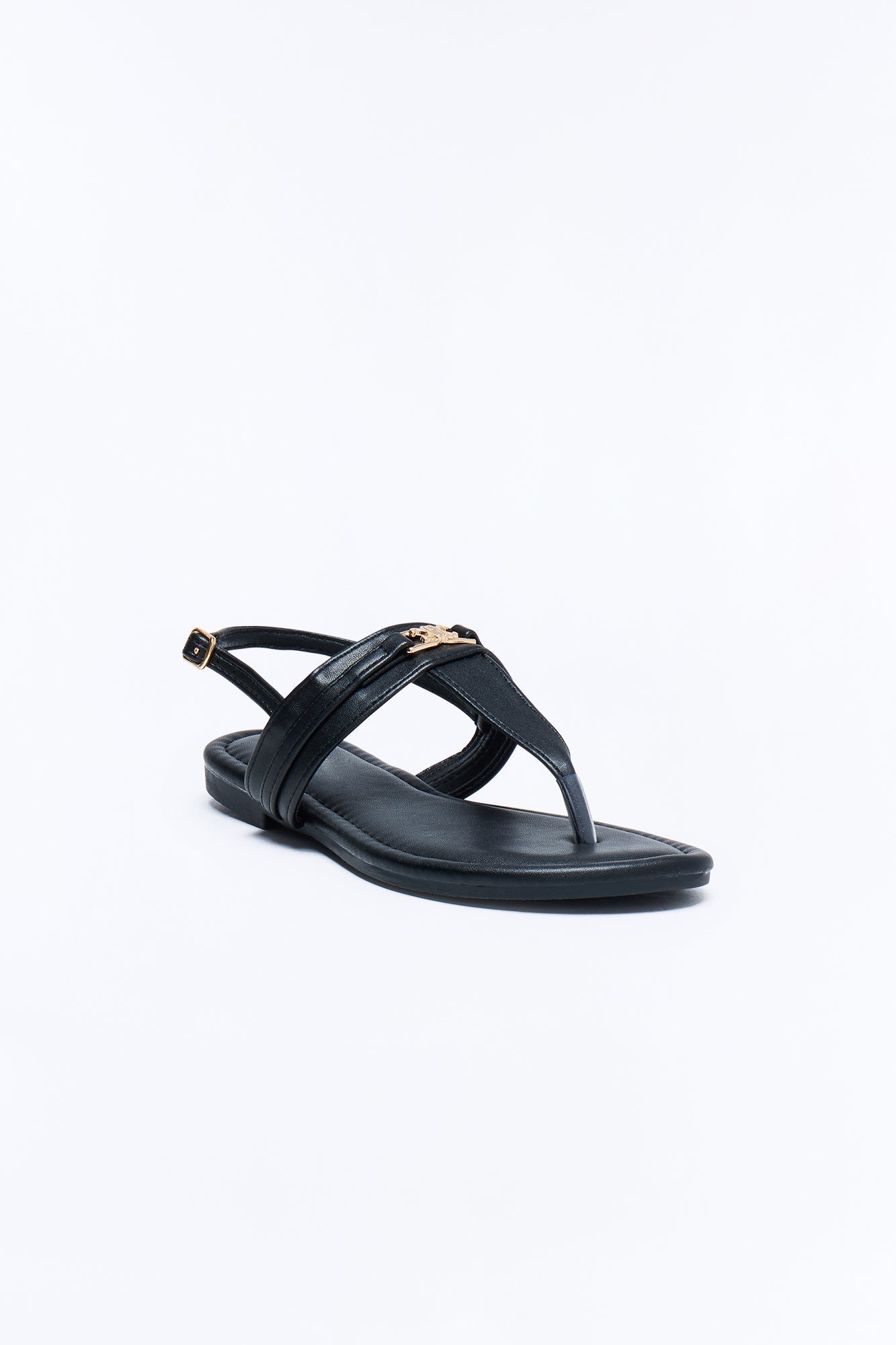 Rani Hardware Sandals - Black Fashion Nova