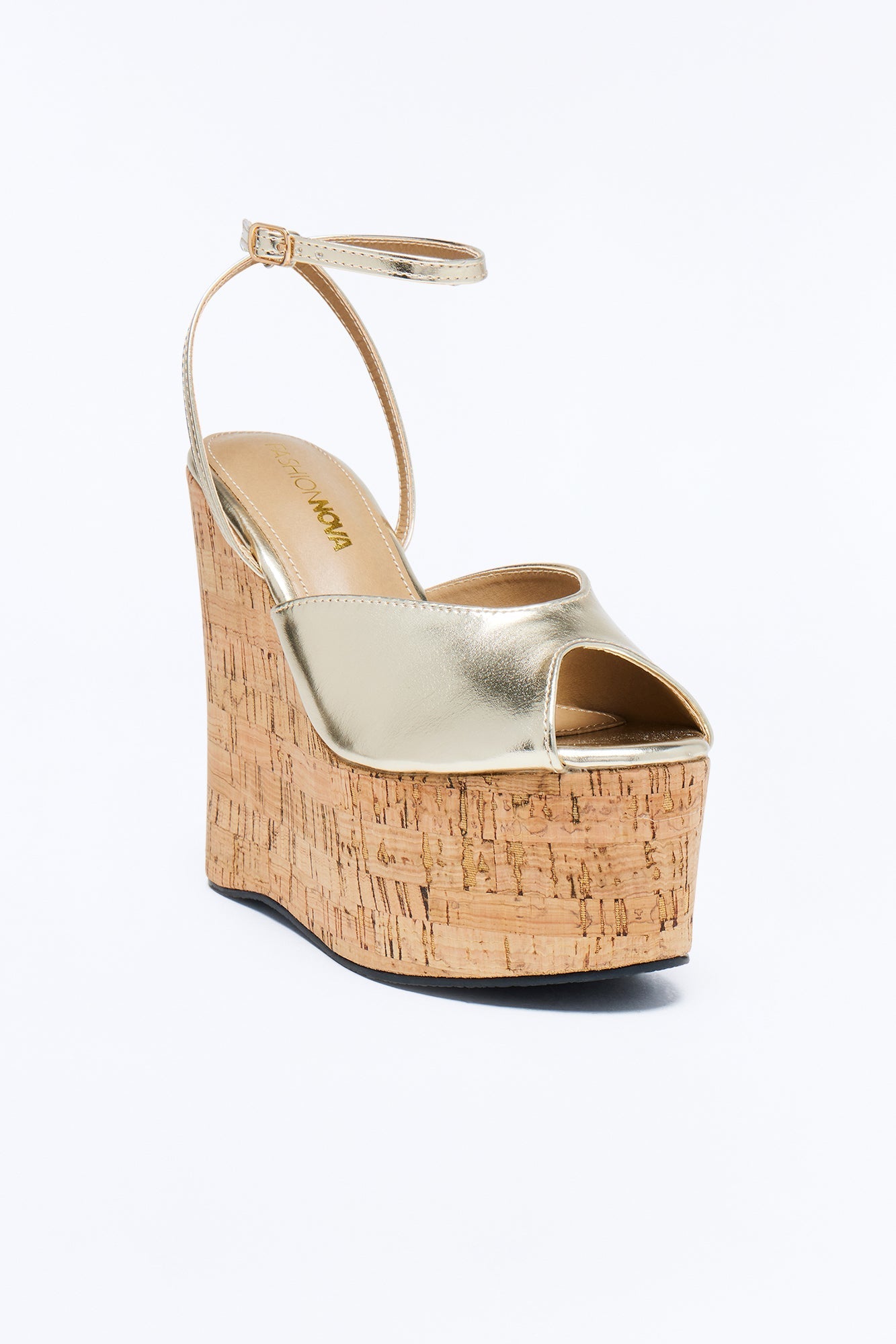 Cult Fav Ultra Platform Wedges - Gold Fashion Nova