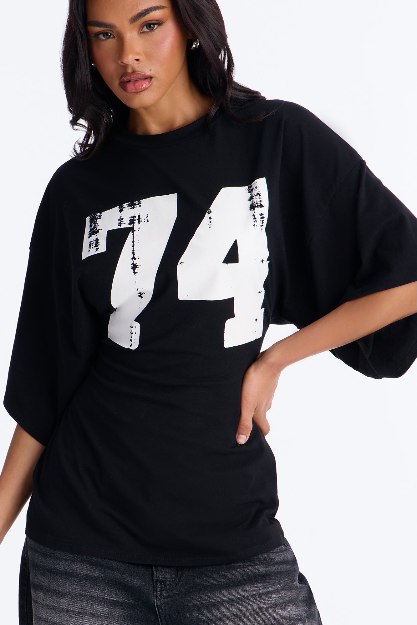 Final Game 74 Backless Lace Up Top - Black
