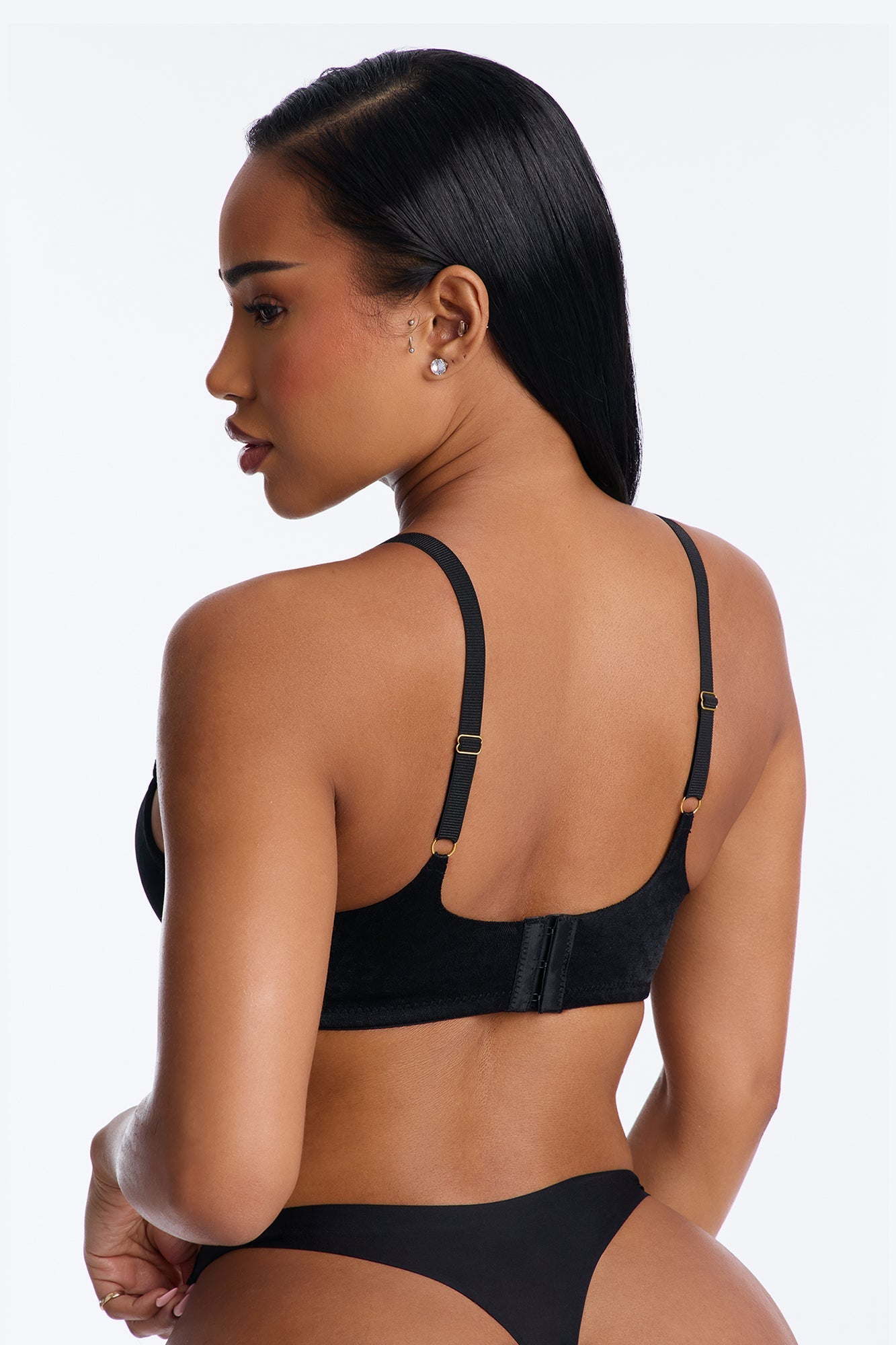 Wild Catch Underwire Leopard Molded Cup Bra - Black