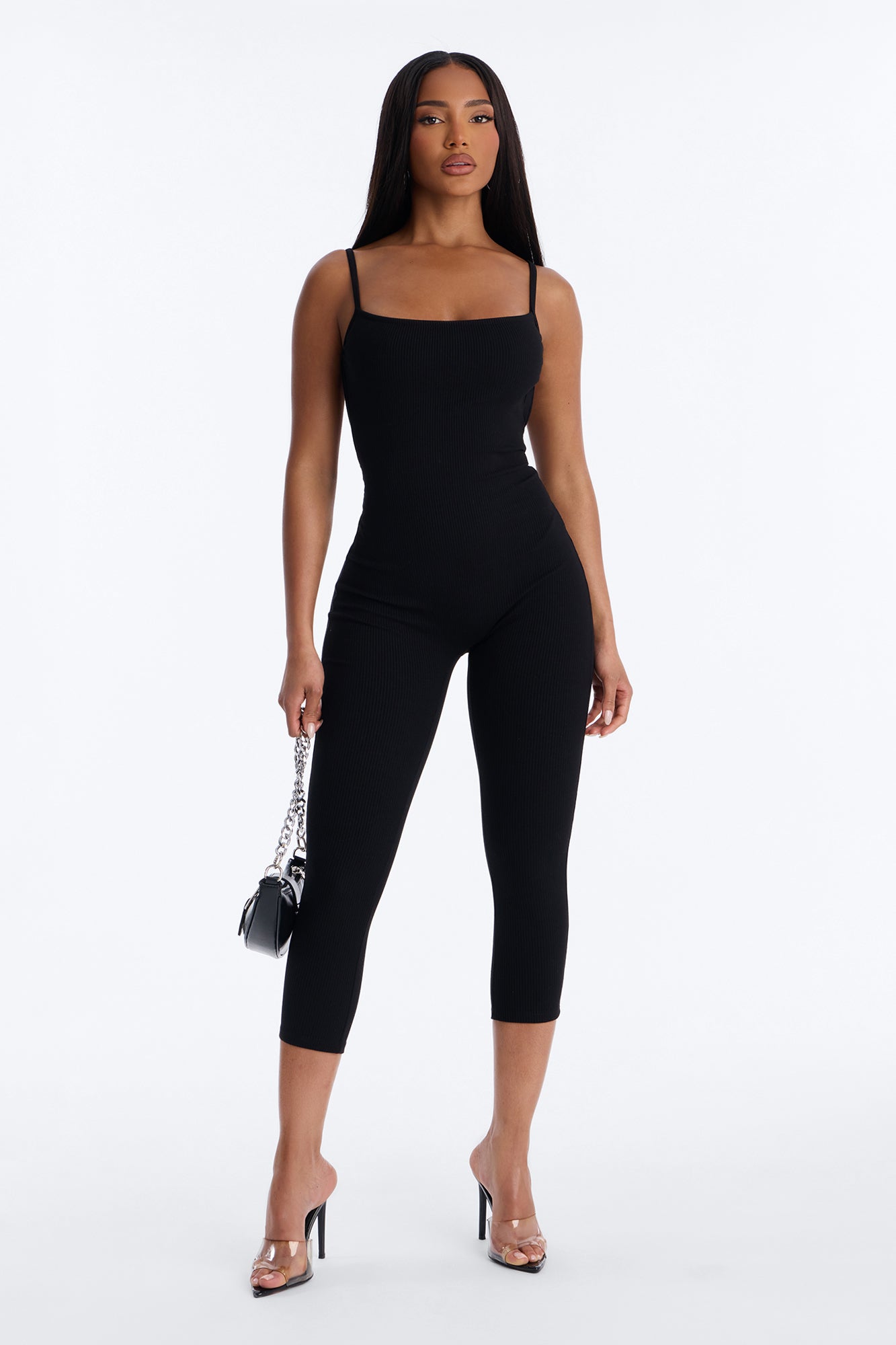 Chelsea Snatched Jumpsuit - Black