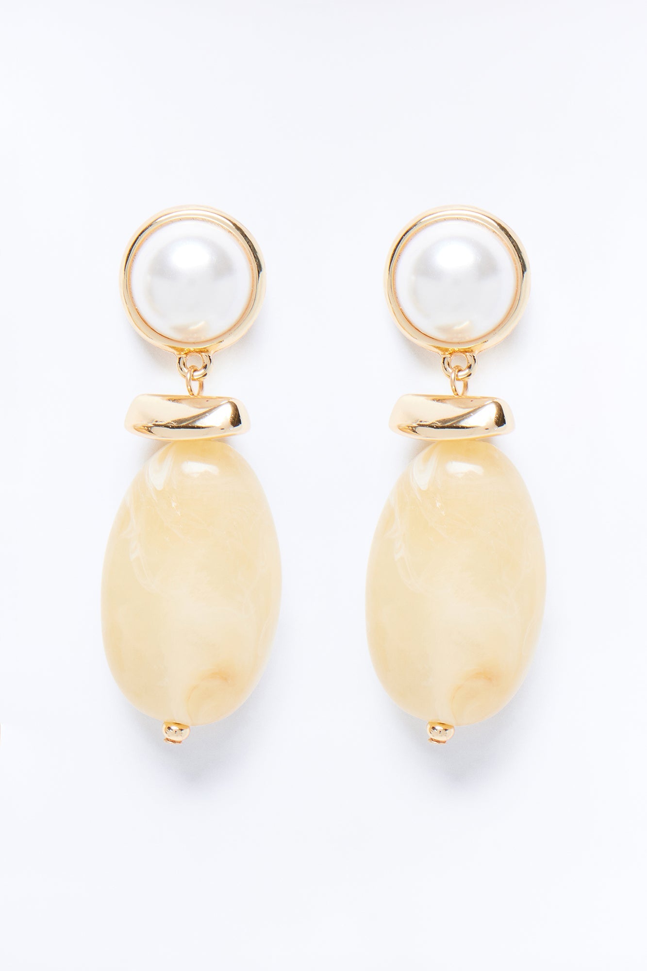 Opal Ray Drop Earrings - Brown/combo