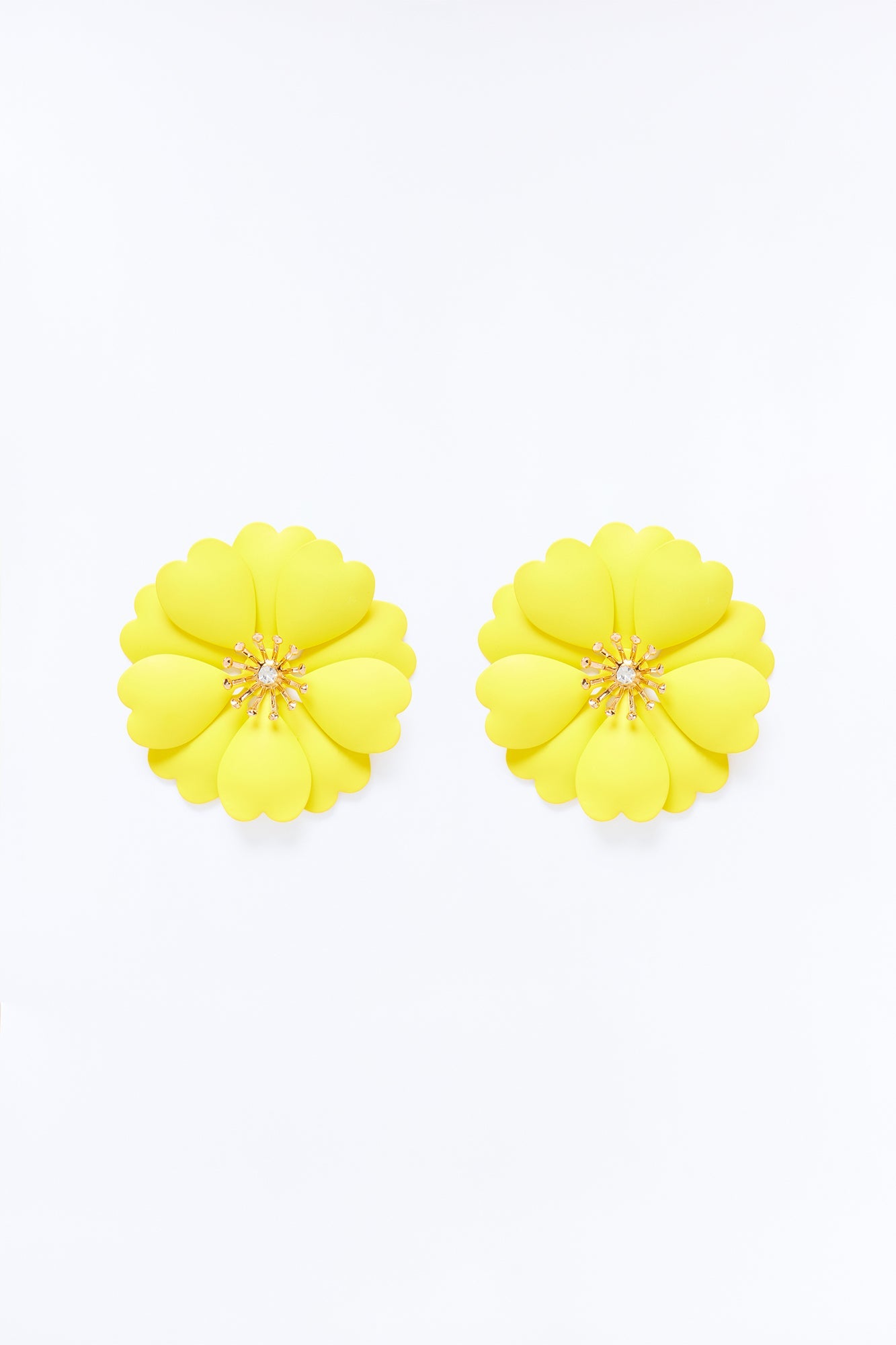 Fleurish Earrings - Yellow