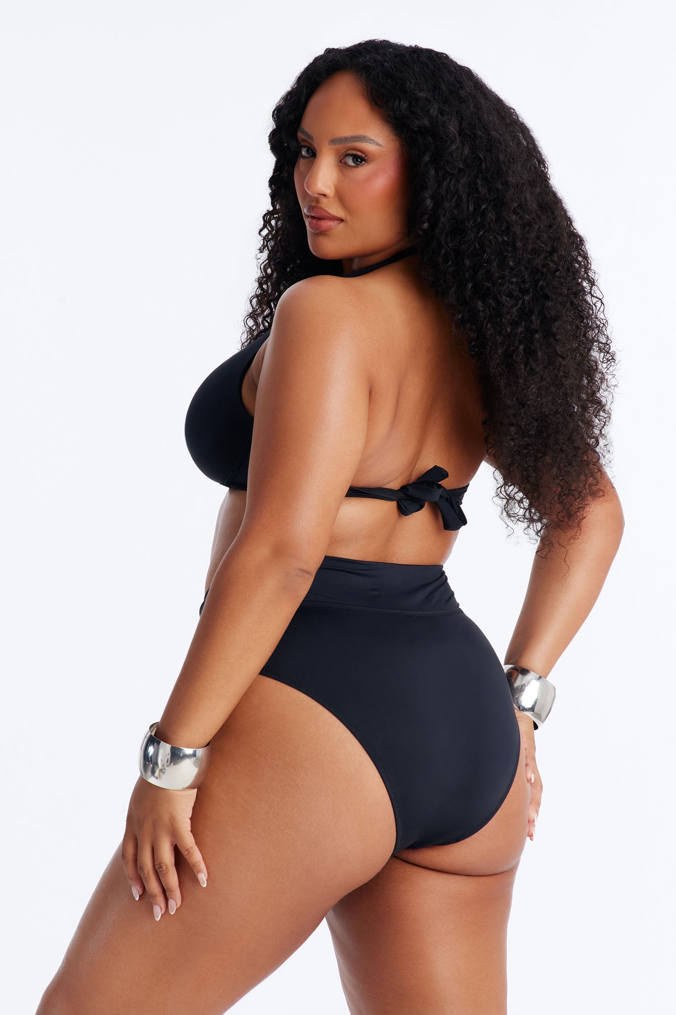 Margaritas At The Pool Hardware Underwire 2 Piece Bikini - Black
