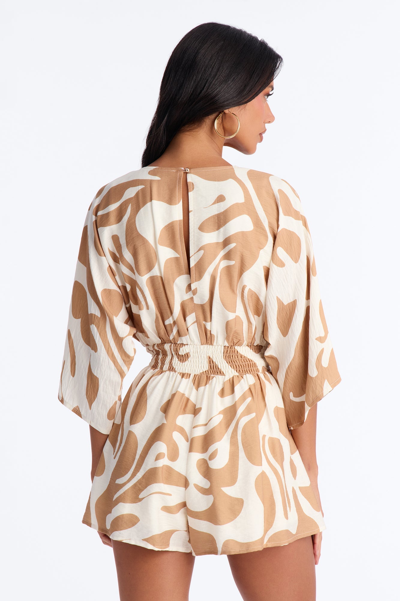 Santorini Days Romper - Taupe