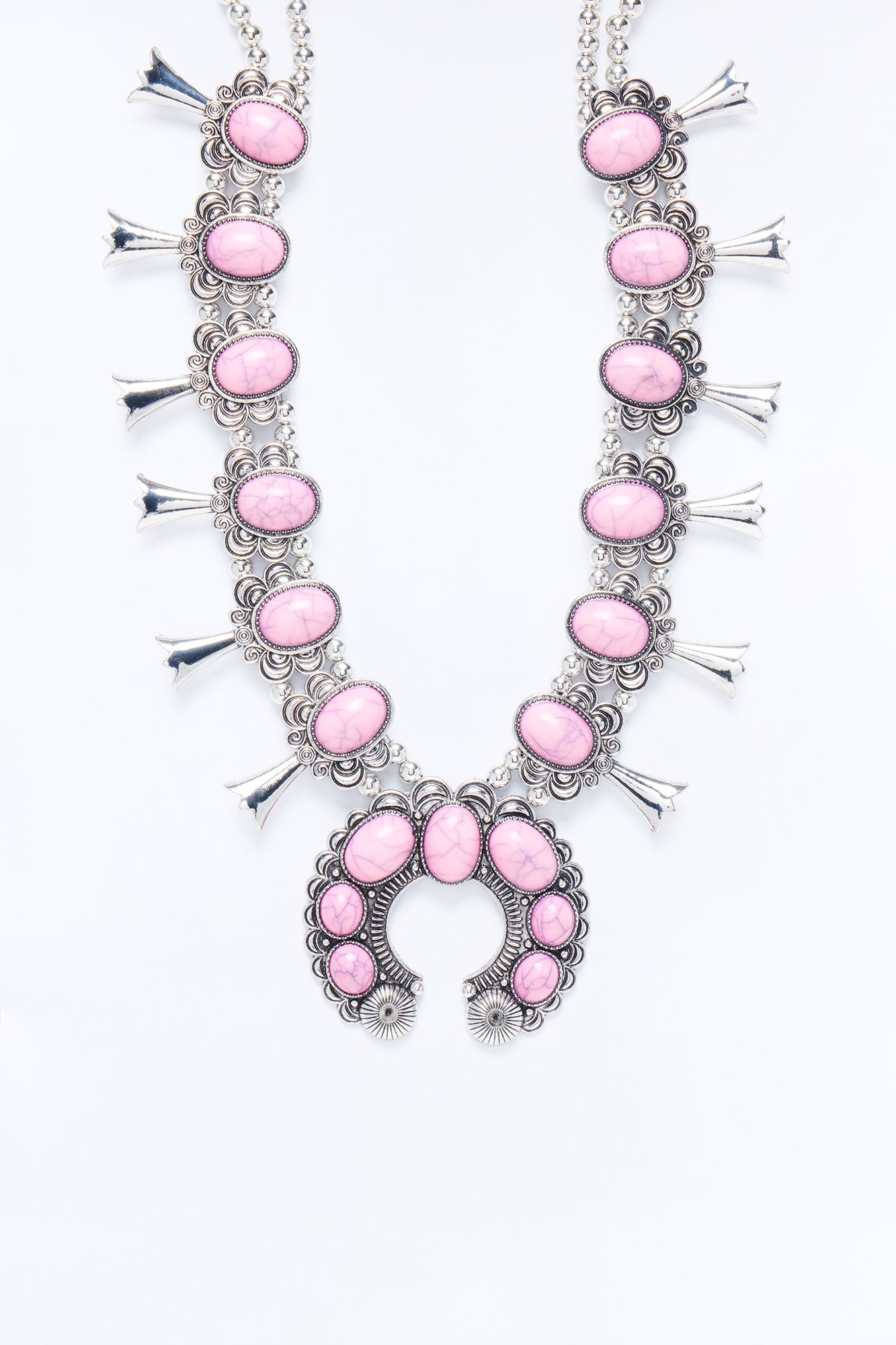 Sierra Jeweled Necklace - Pink/combo