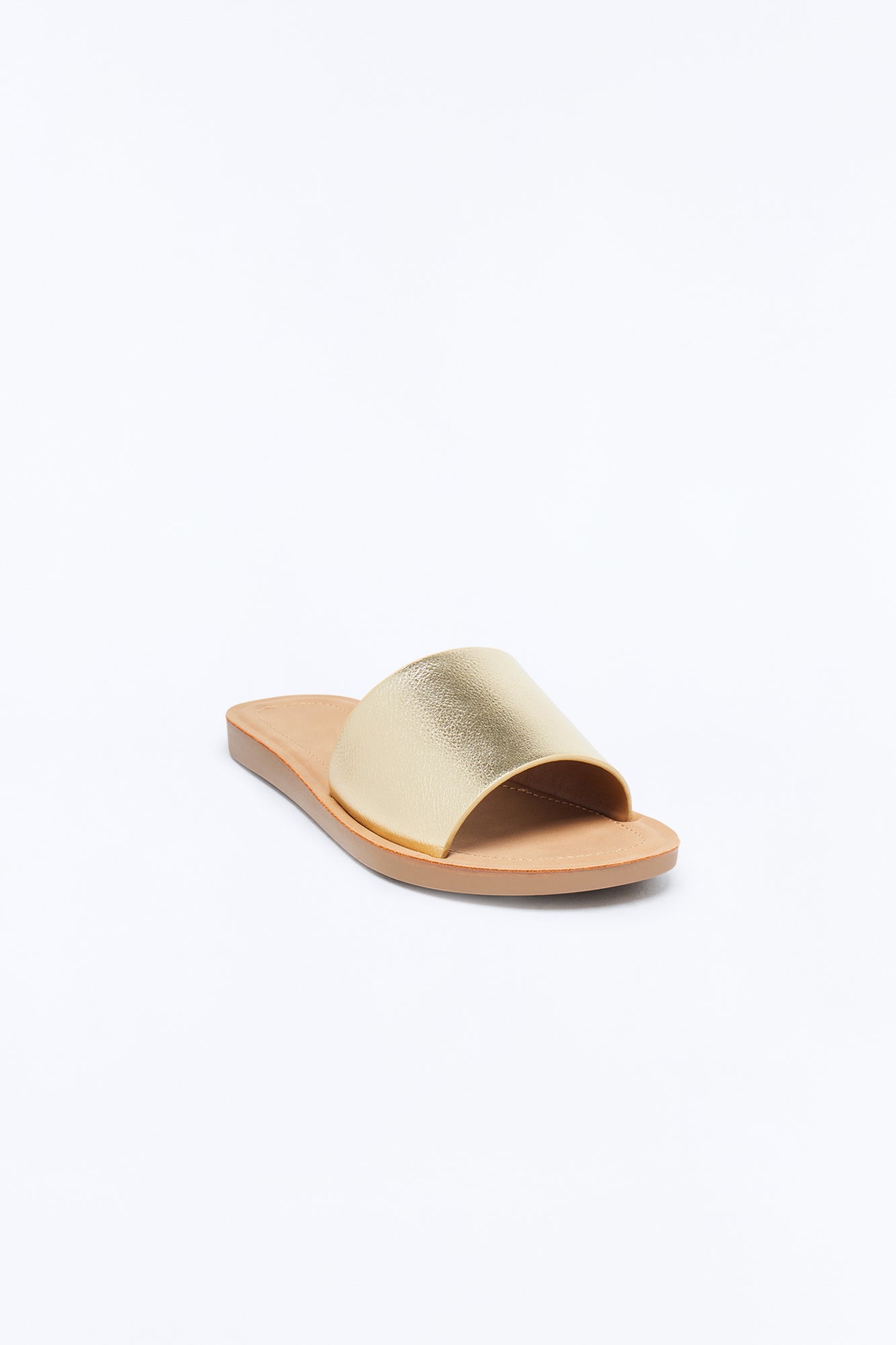 Janie Flat Sandals - Gold