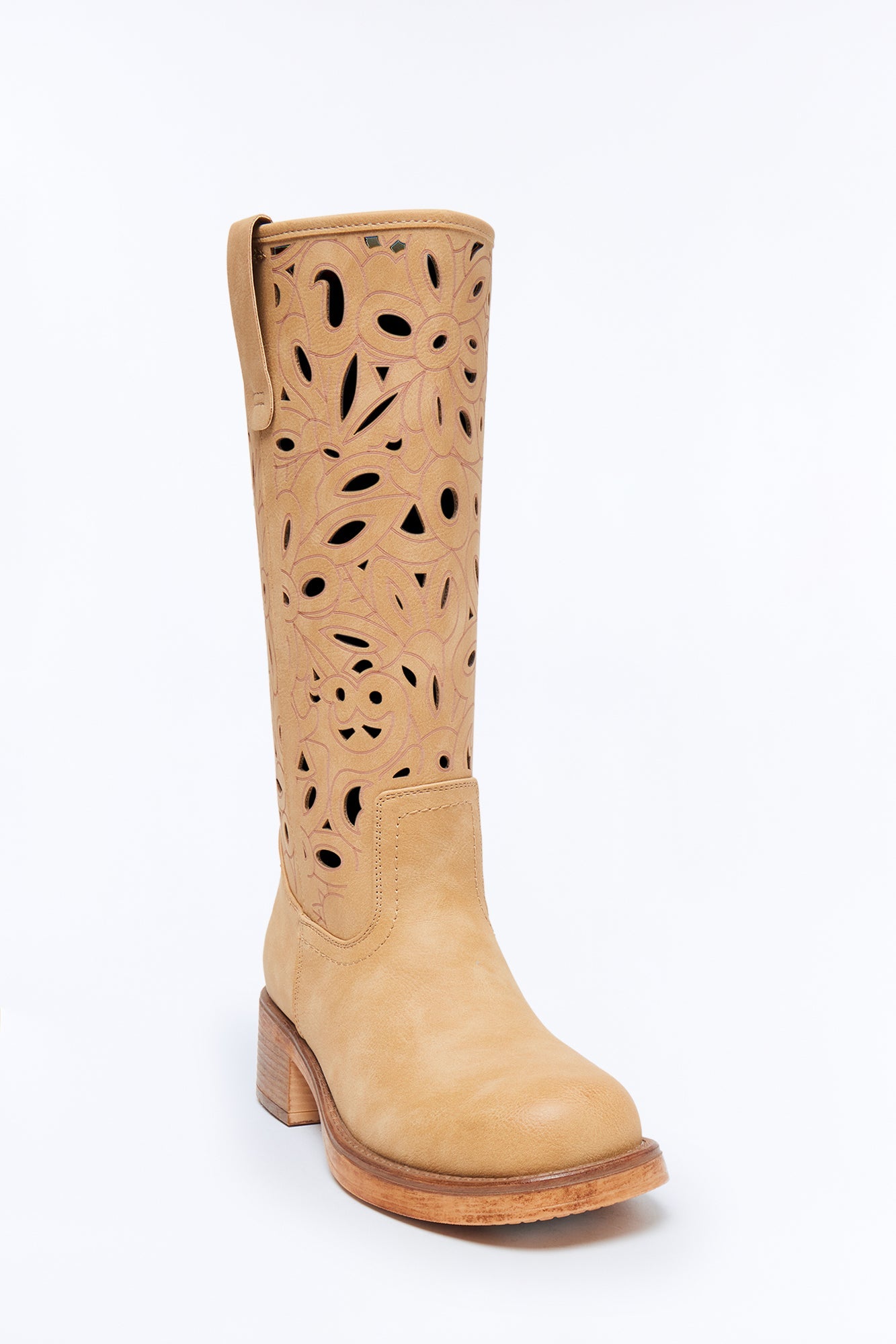Festival Knee High Boots - Tan