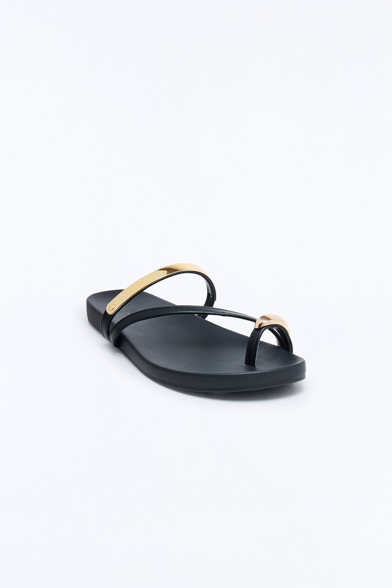 Renee Toe Ring Sandals - Black