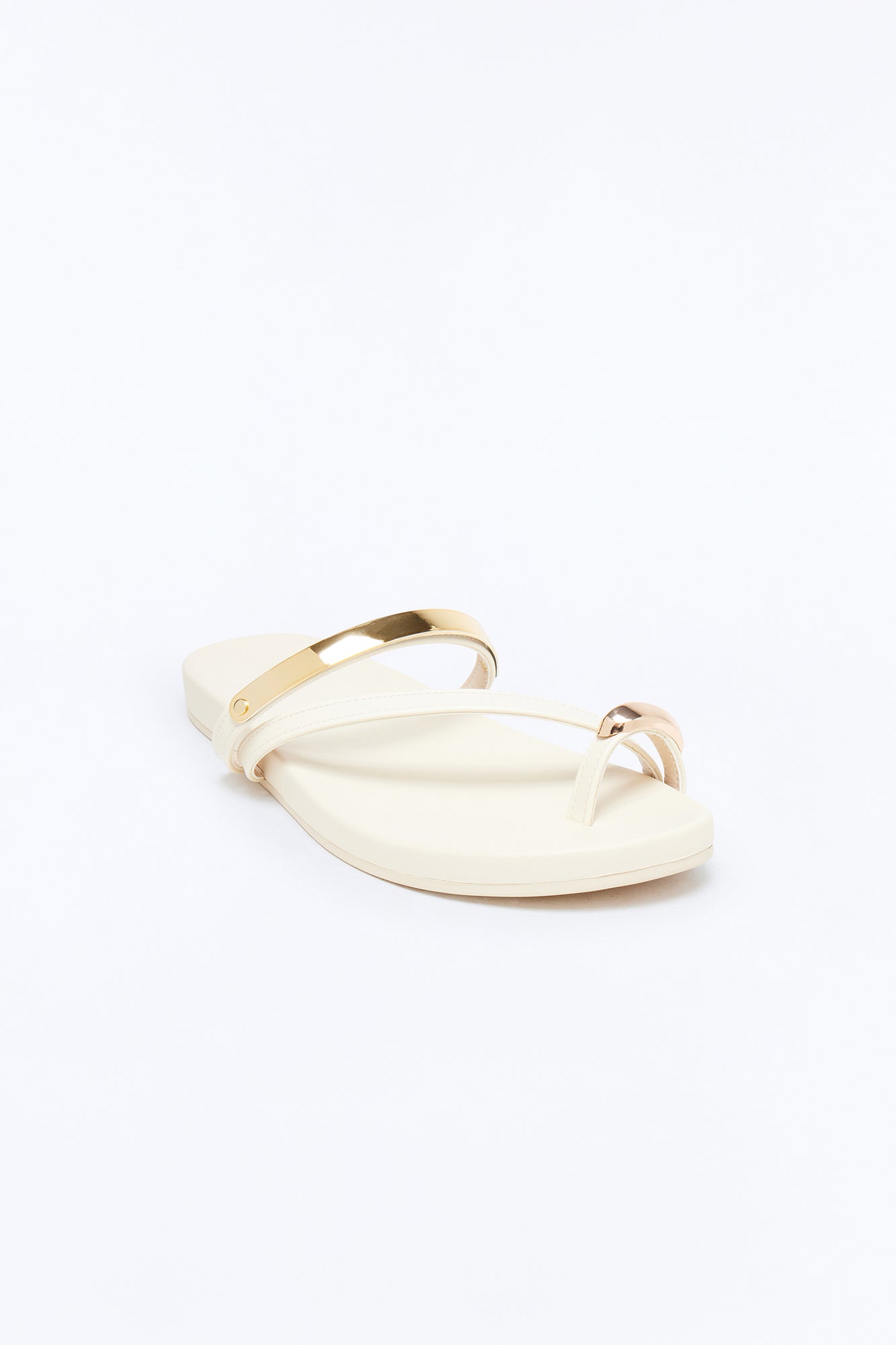 Renee Toe Ring Sandals - Bone
