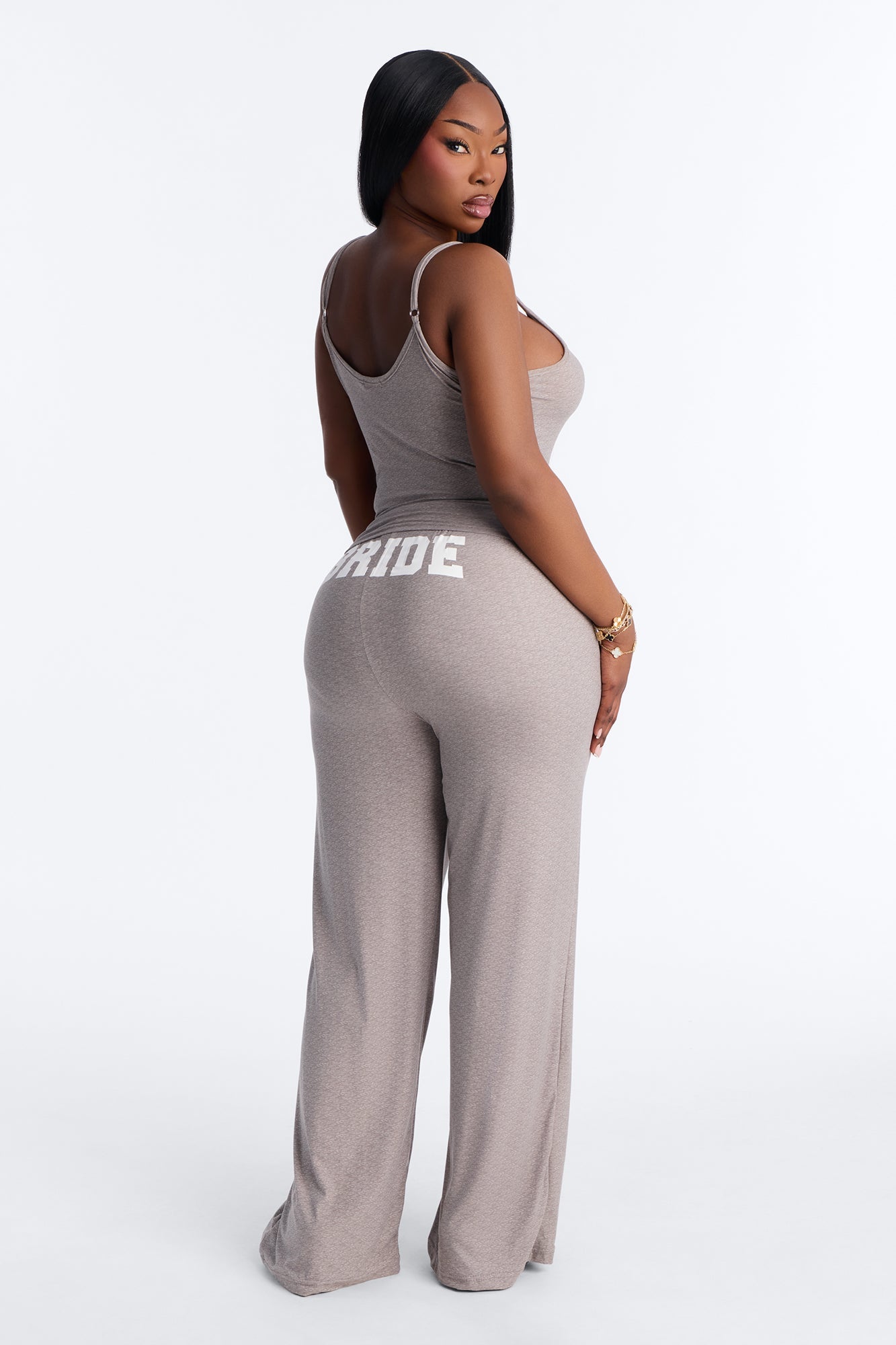 Bride Boarding PJ Set - Heather Grey