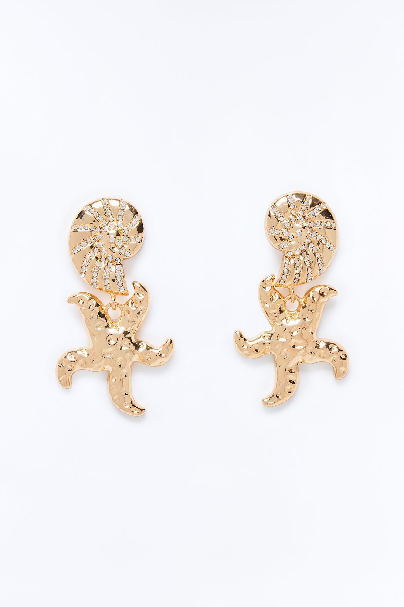 Ocean Treasures Earrings - Gold