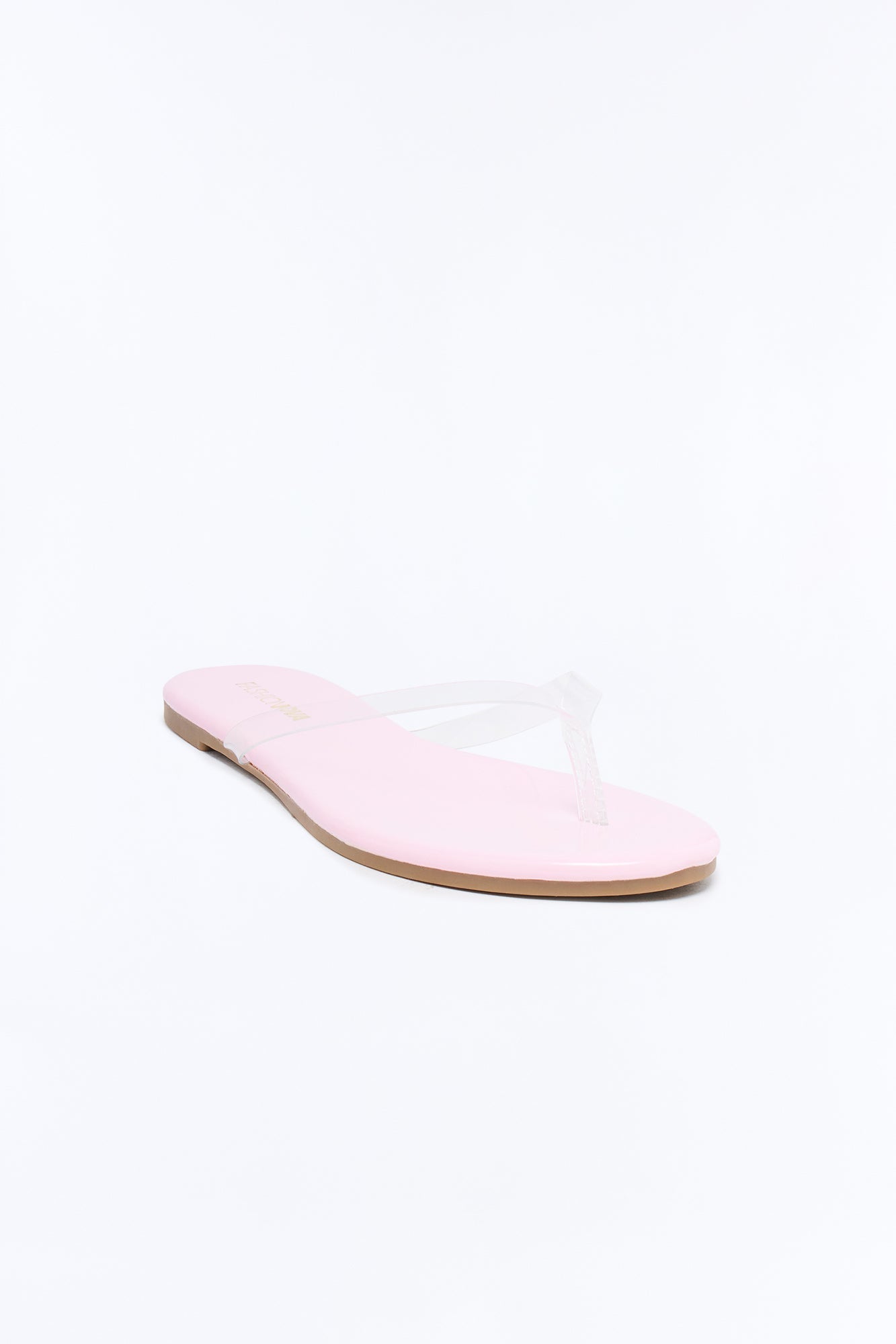 Papaya Clear Strap Flip Flops - Pink