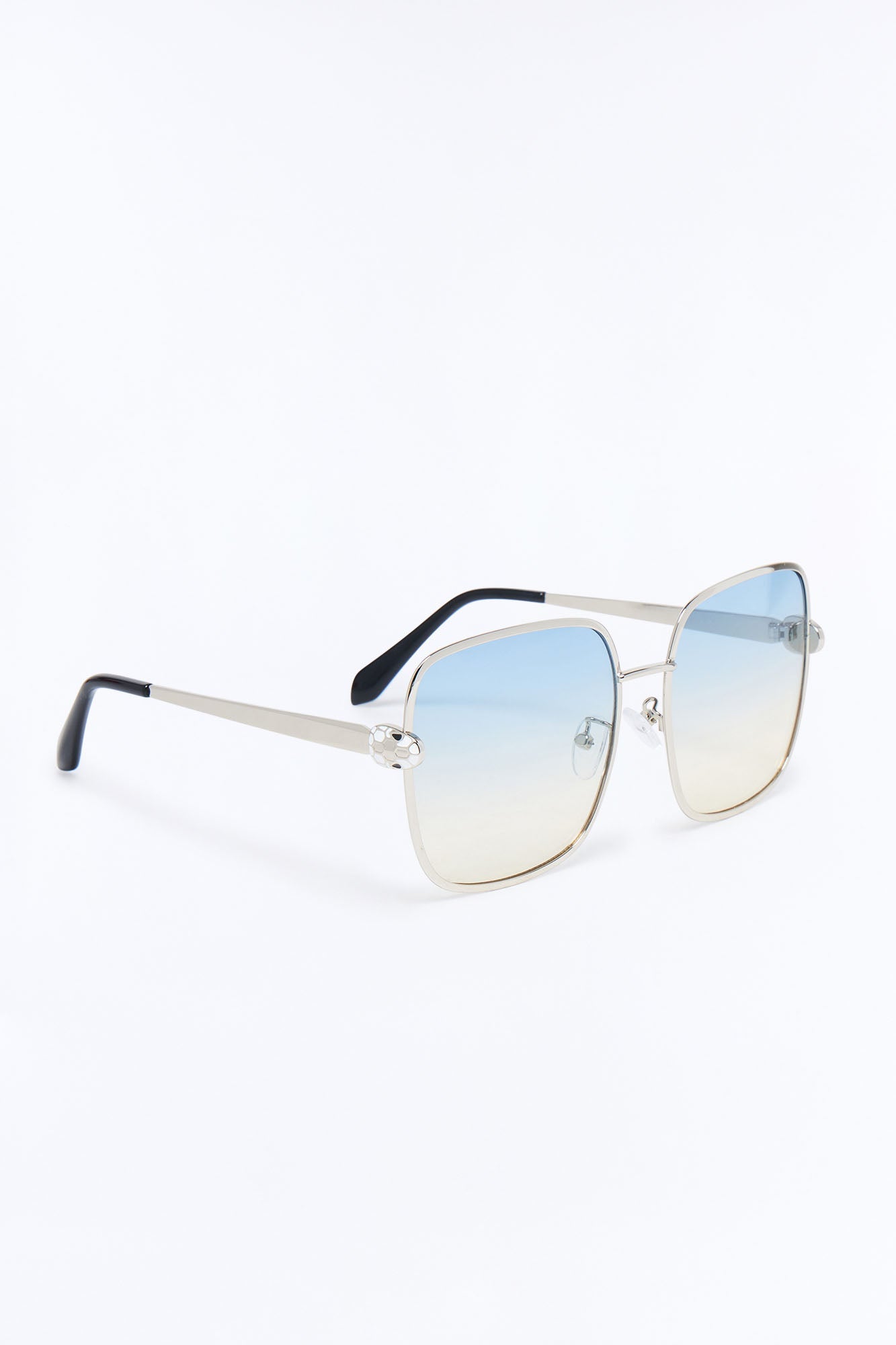 Sneaking Up Sunglasses - Silver/Blue