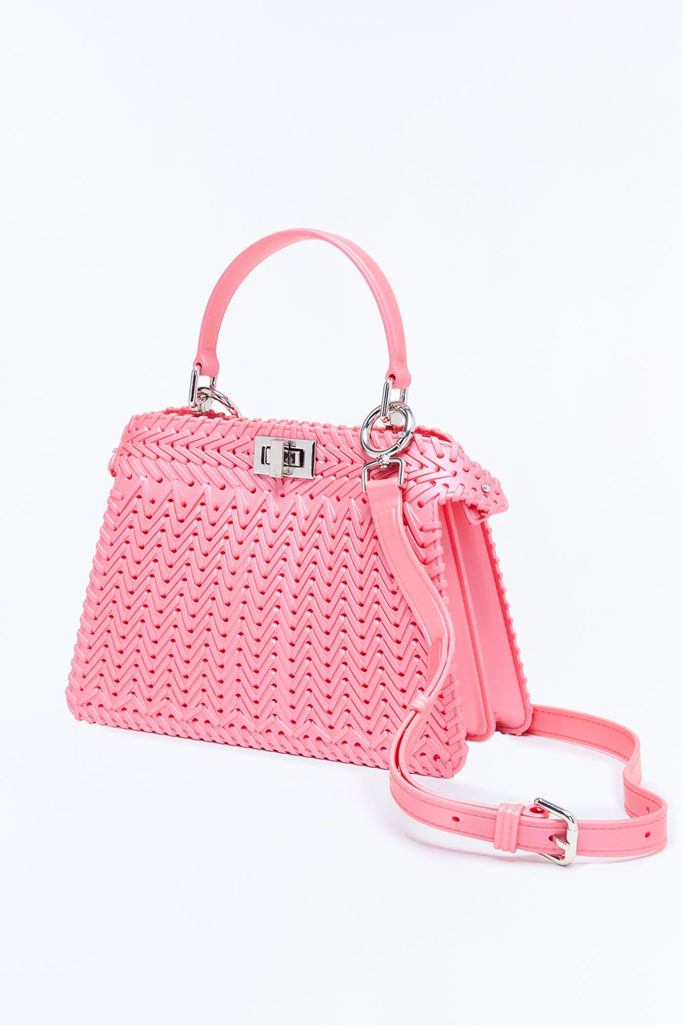 Vacation Season Jelly Satchel Bag - Pink