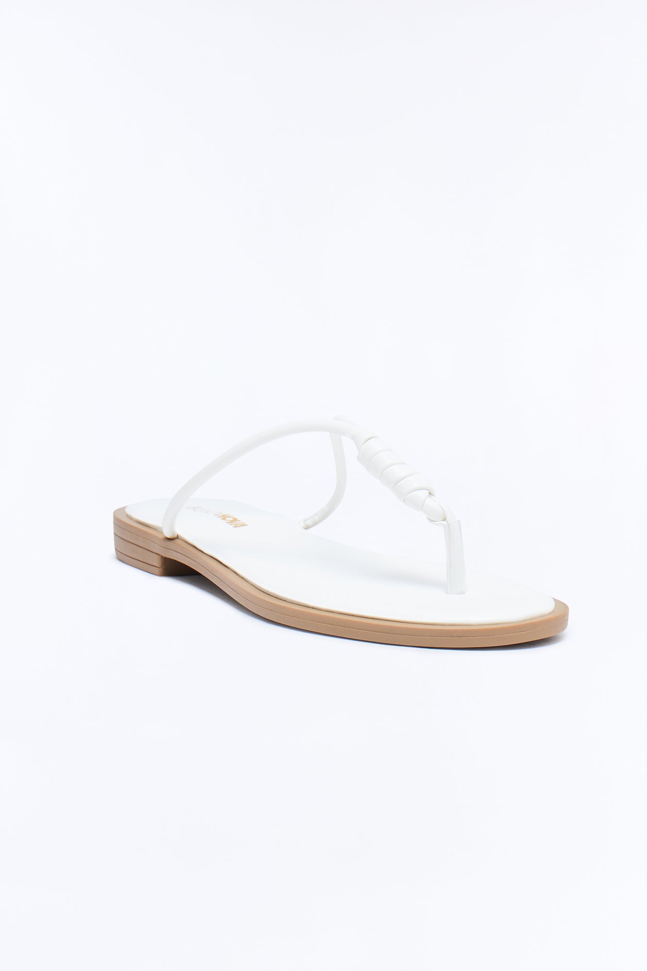 Kendall Knot Flip Flops - White