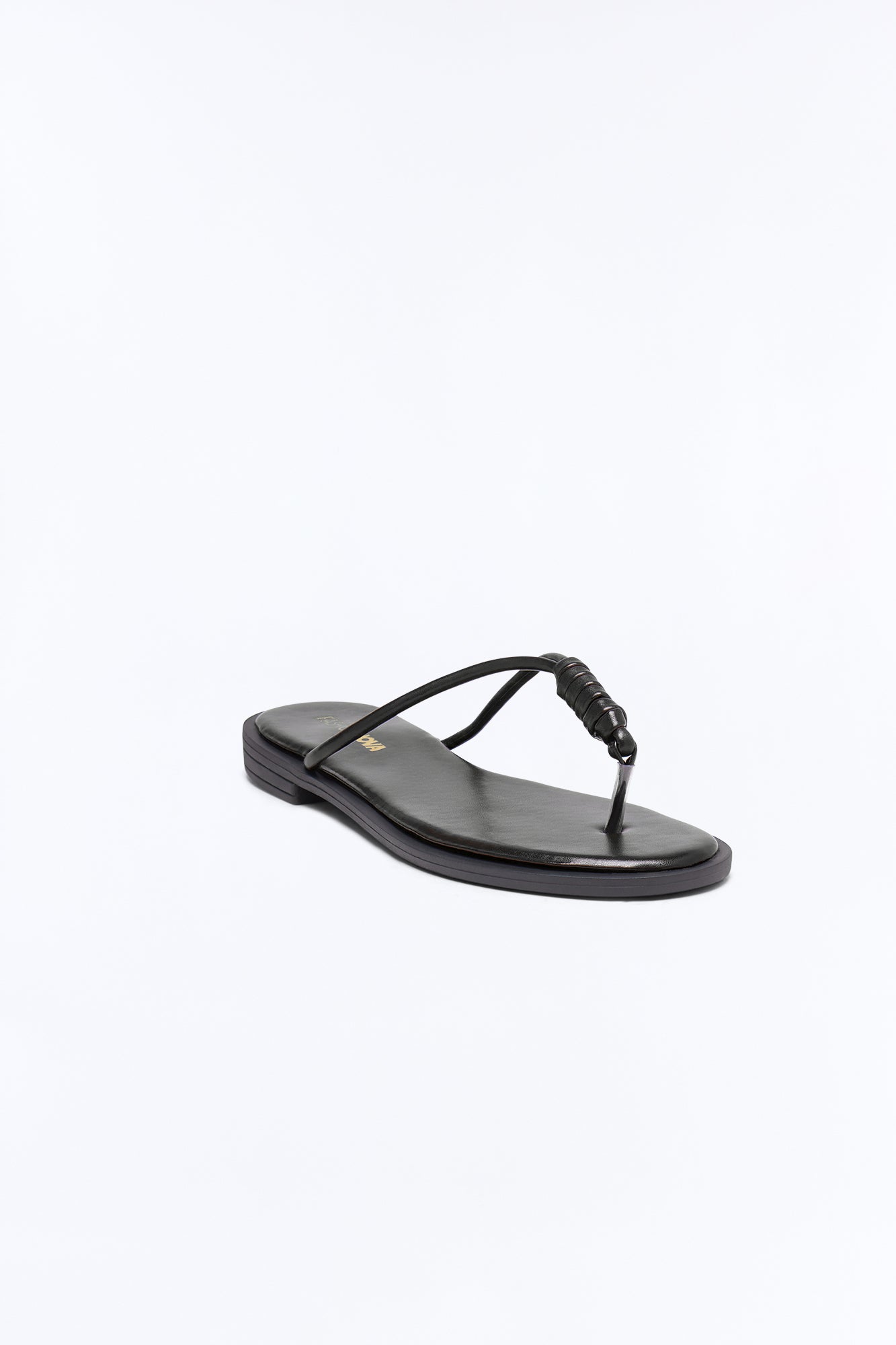 Kendall Knot Flip Flops - Black