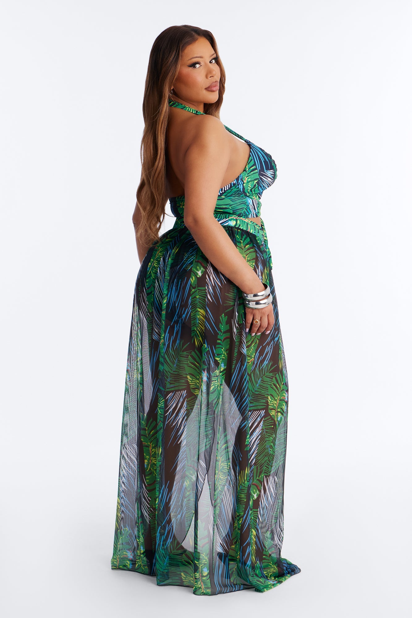 Always Worth It Bikini And Sarong - Green