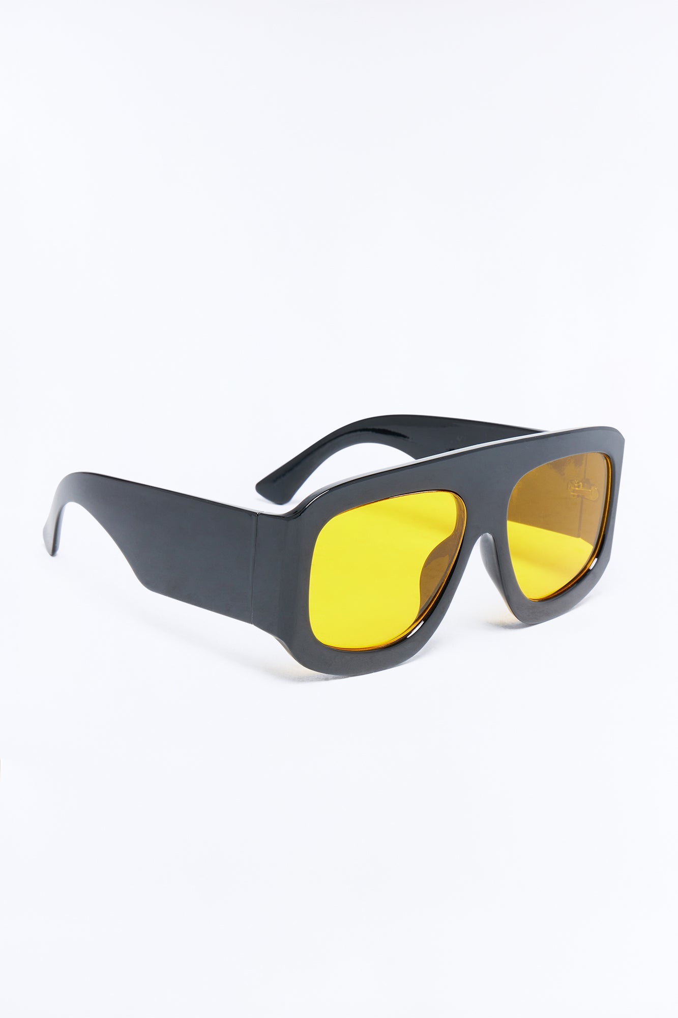 Coolest In Town Sunglasses - Black/Yellow