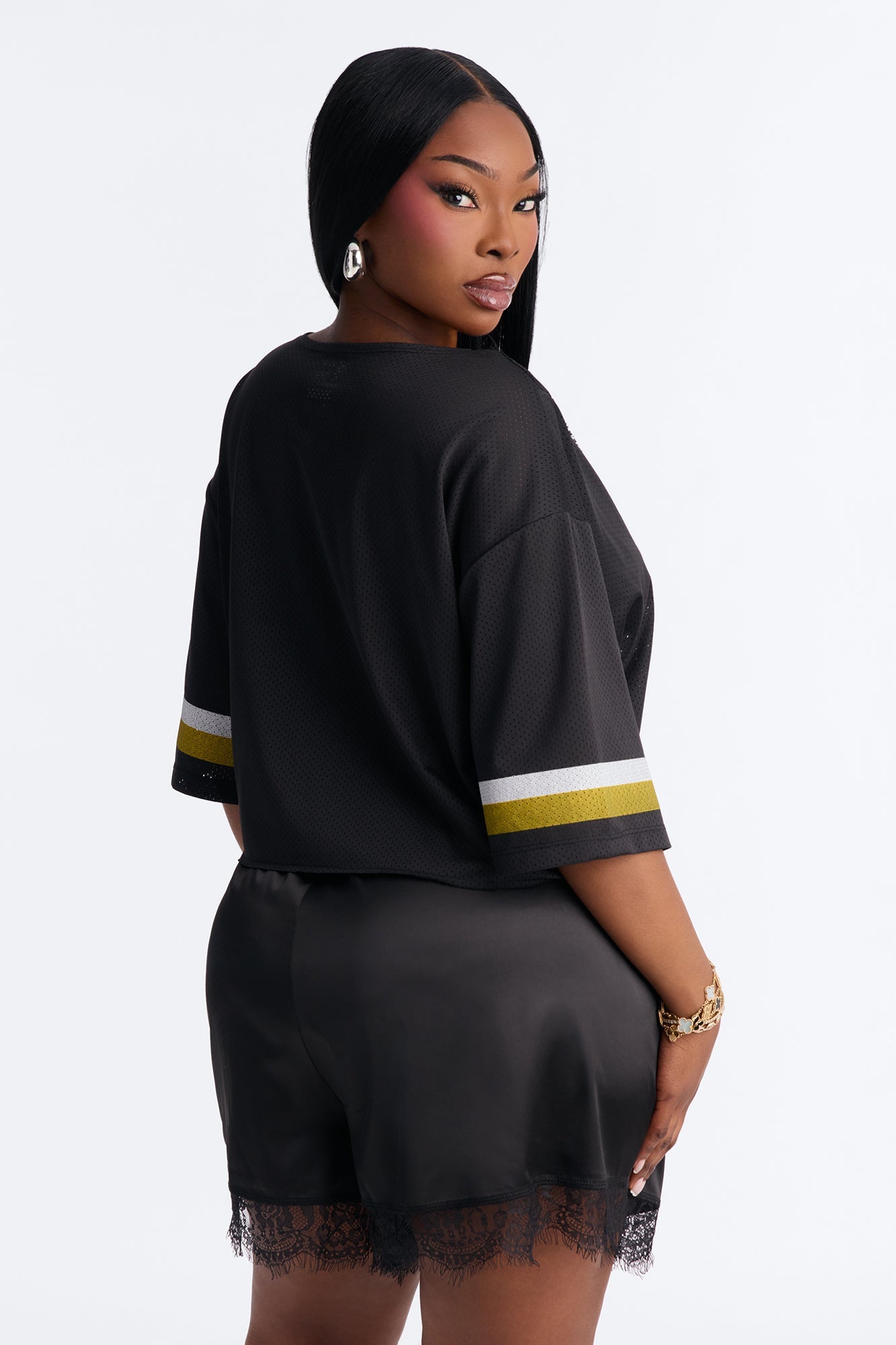 NBA LA Lakers Cropped Top - Black