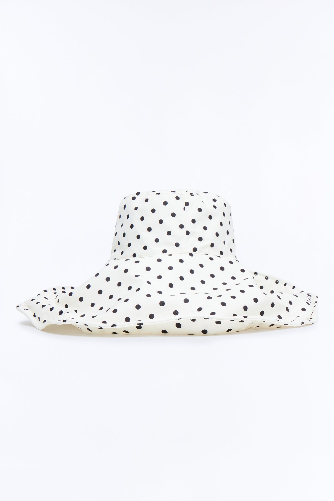 French Riviera Summer Sun Hat - White/Black
