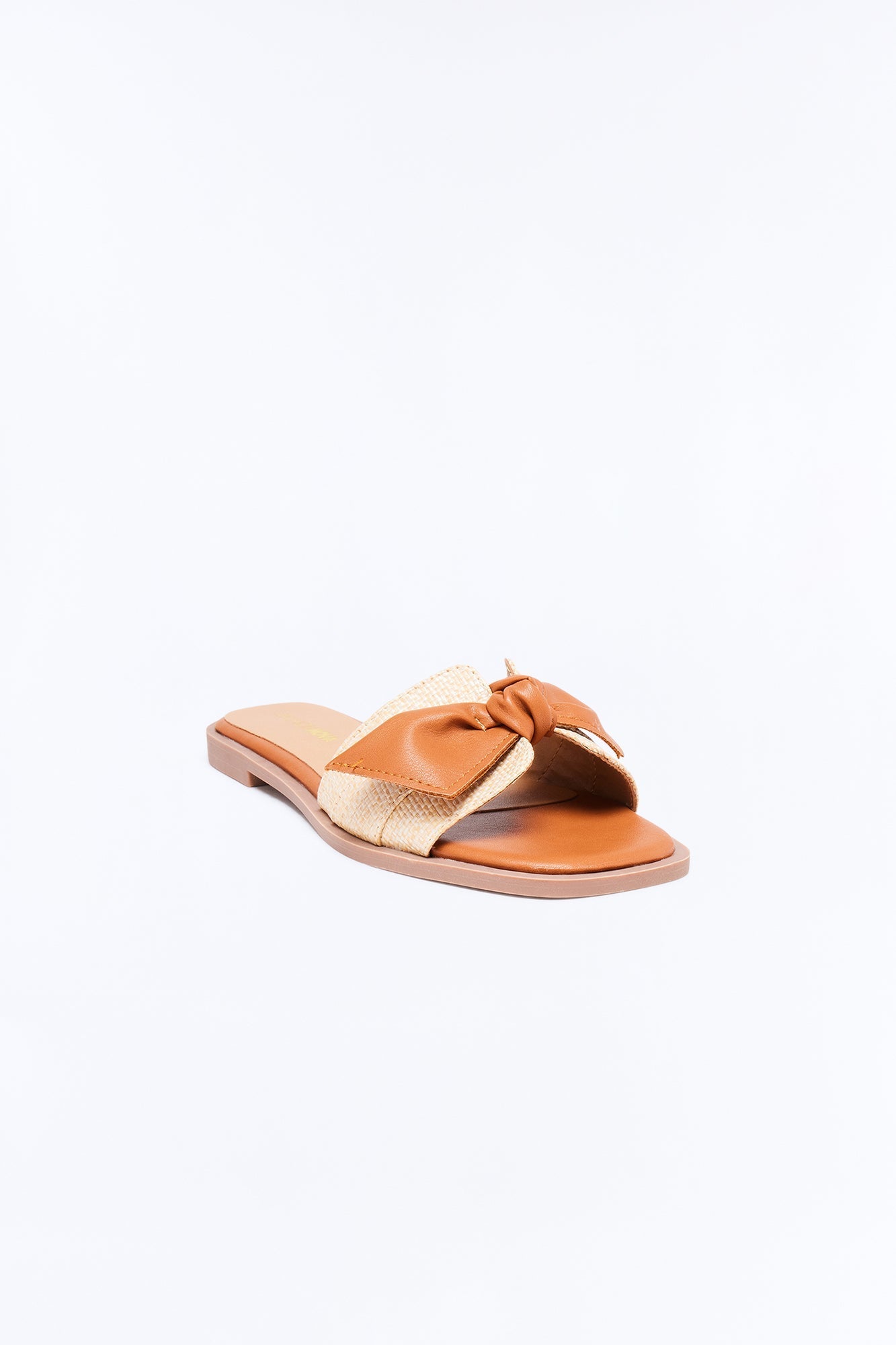 Lyra Flat Sandals - Tan Fashion Nova