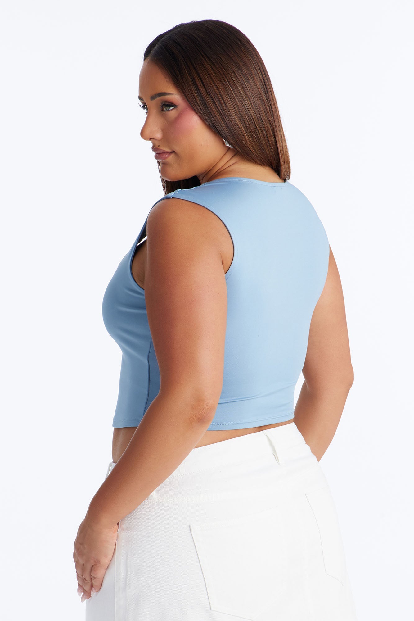 Christine Sleeveless Top - Blue