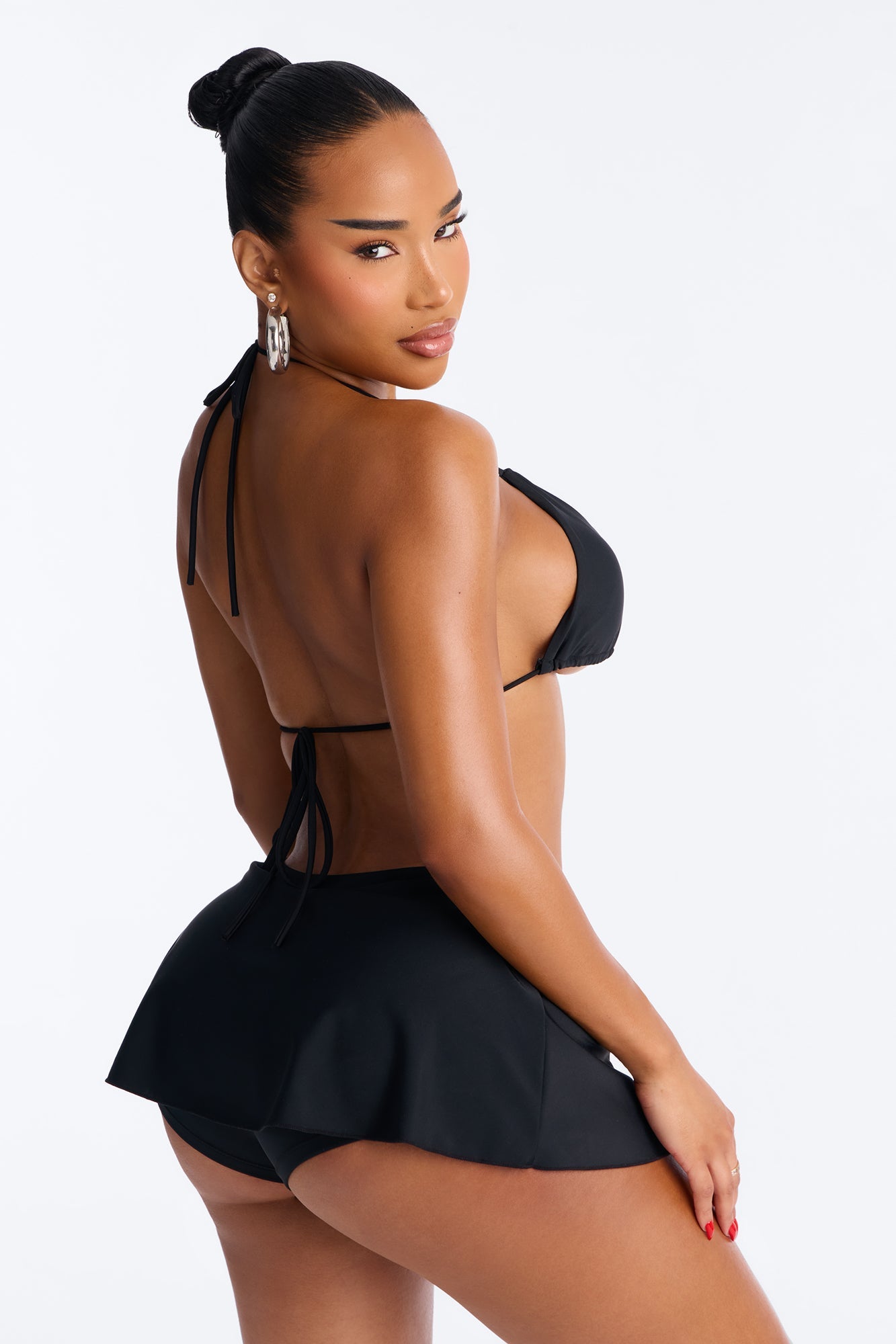 Heat Winds Skort 2 Piece Bikini - Black