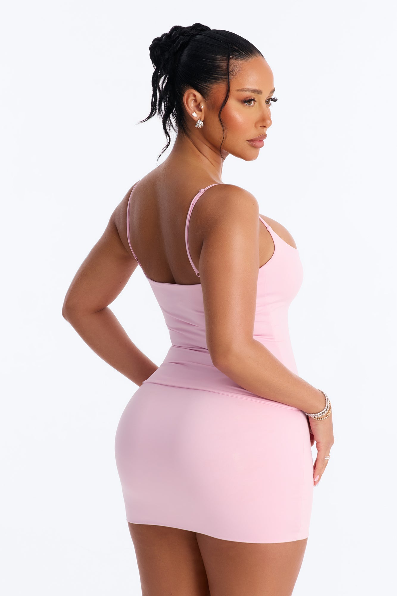Contour Double Lined Cami Top - Light Pink