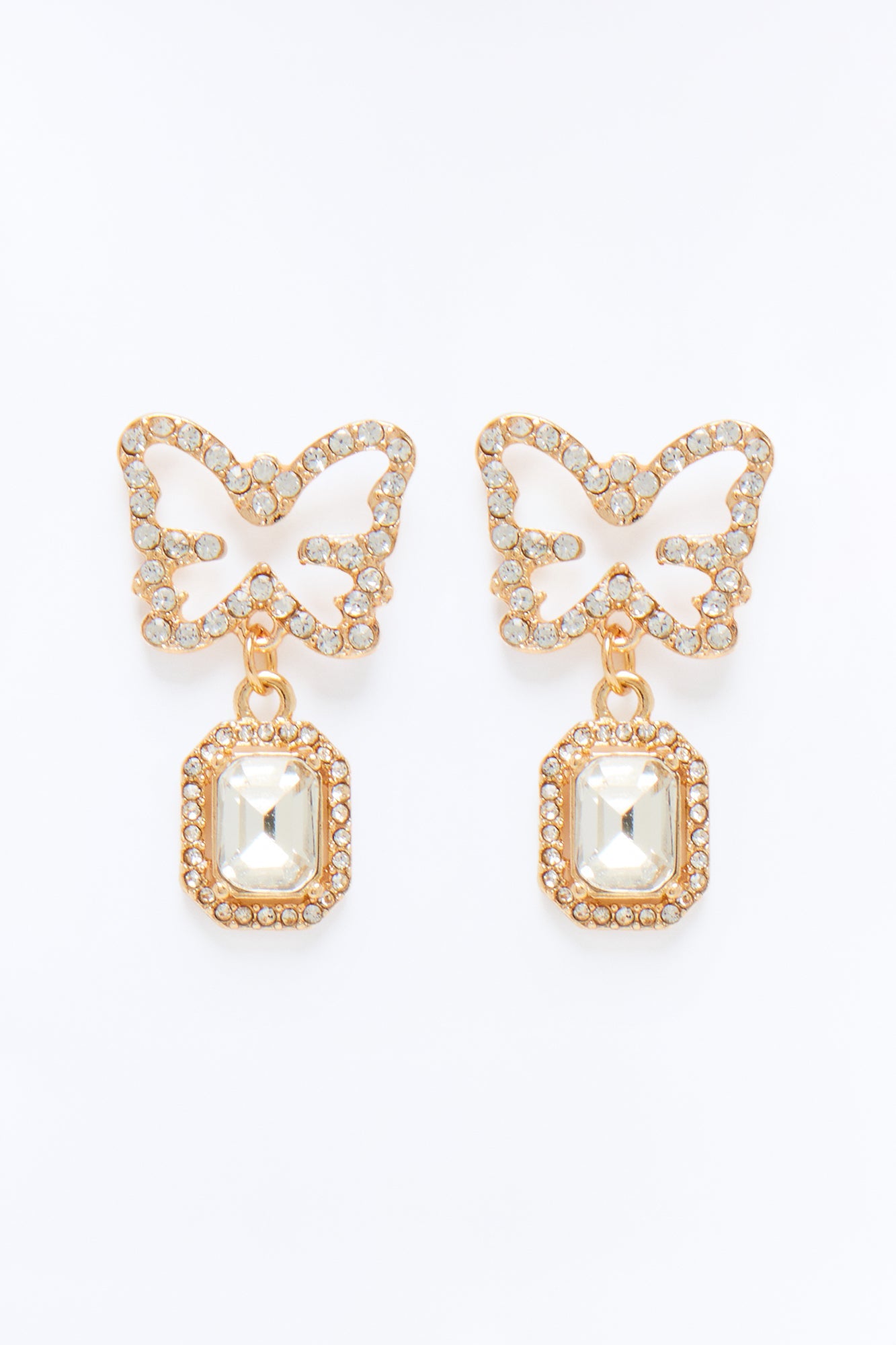 Always With Me Butterfly Stud Earrings - Gold