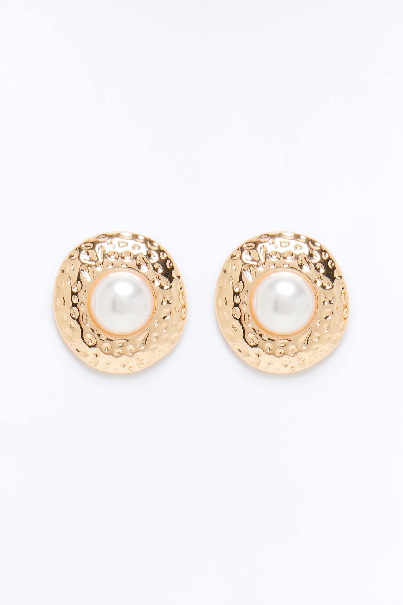 Close To You Pearls Stud Earrings - Gold/combo