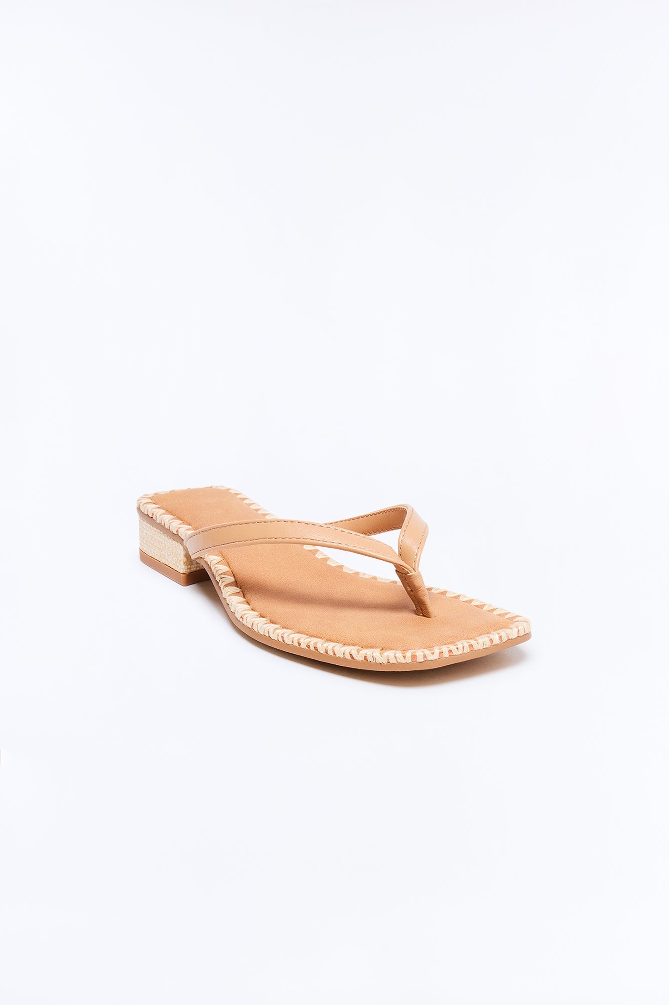 Dolce Vita Barty Leather Thong Sandals - Tan