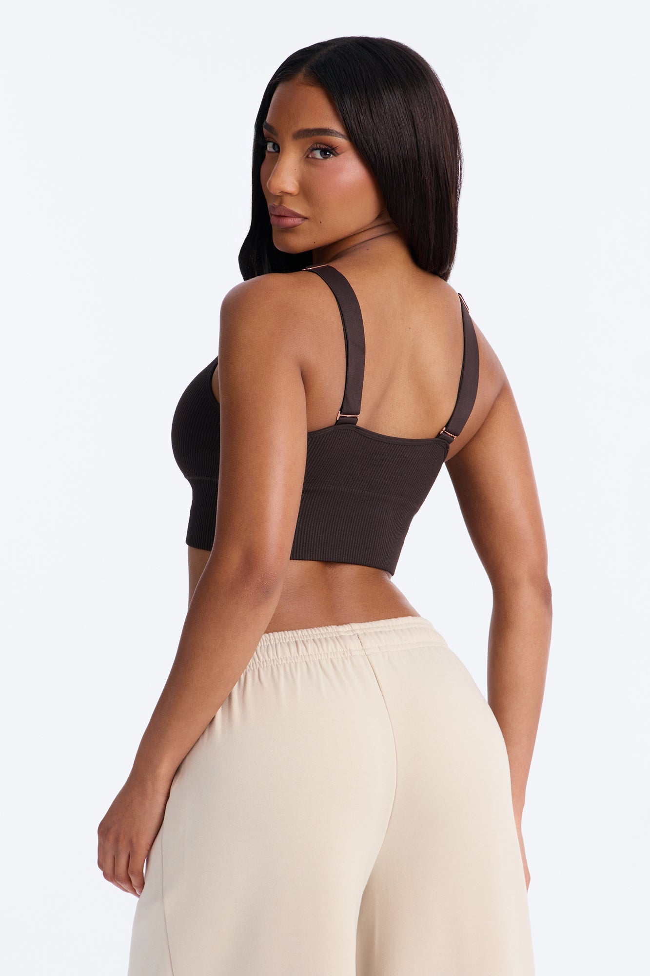 Always Seamless Comfort T-Shirt Bralette Bra - Chocolate