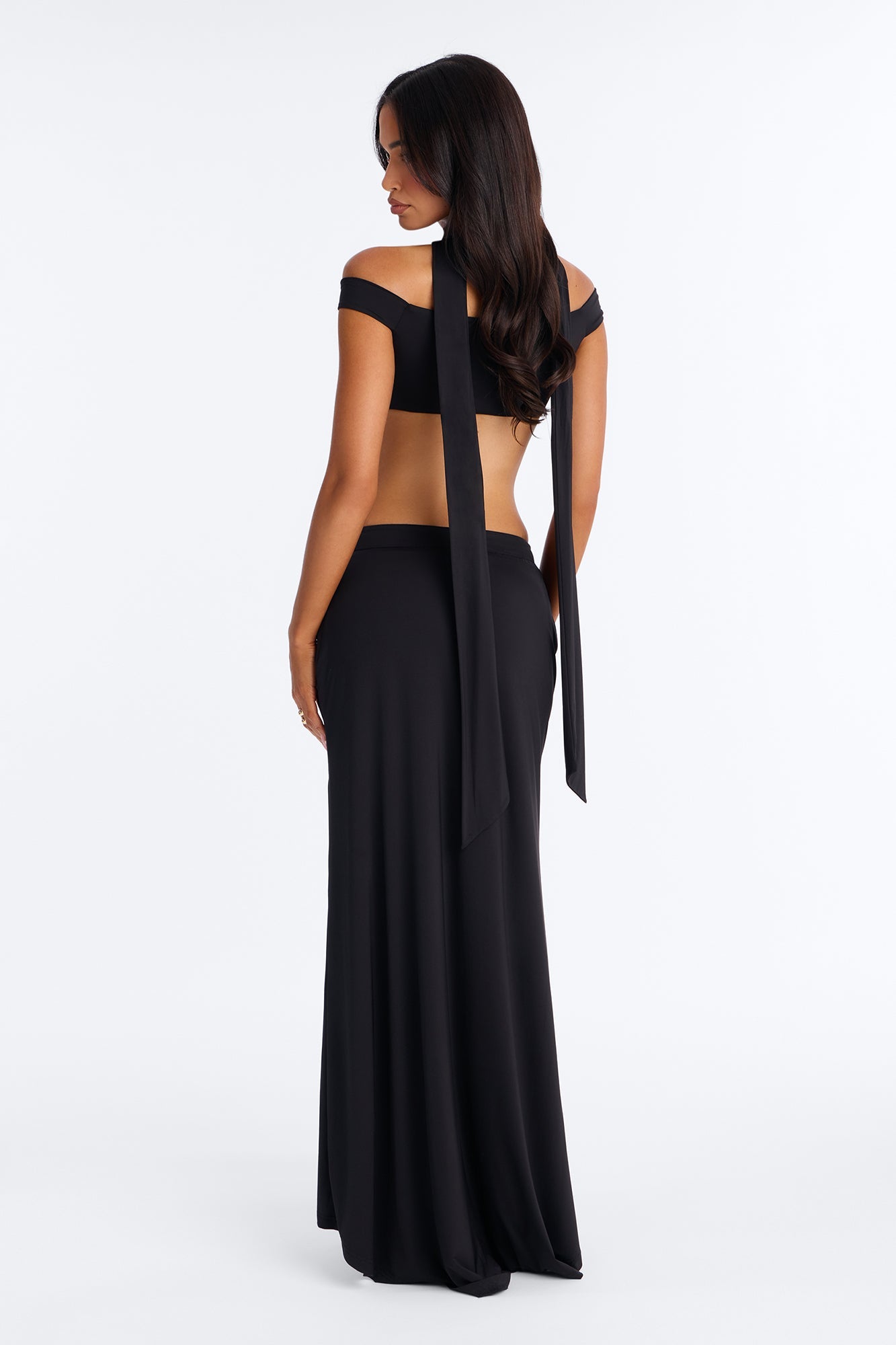 Fairytale Maxi Skirt Set - Black