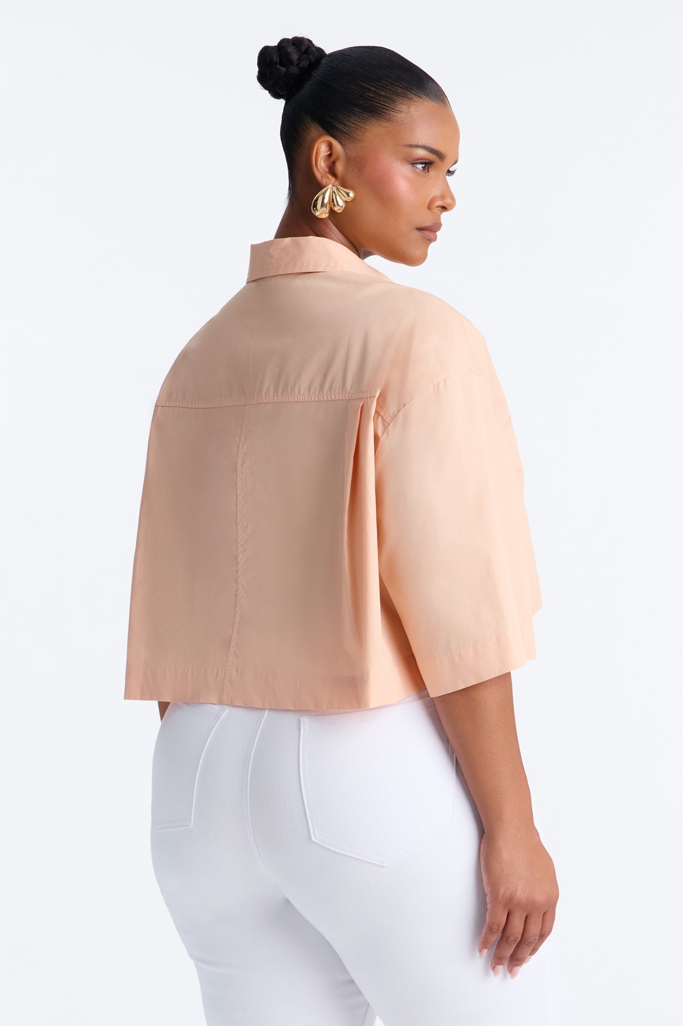 Busy Weekends Poplin Shirt - Peach