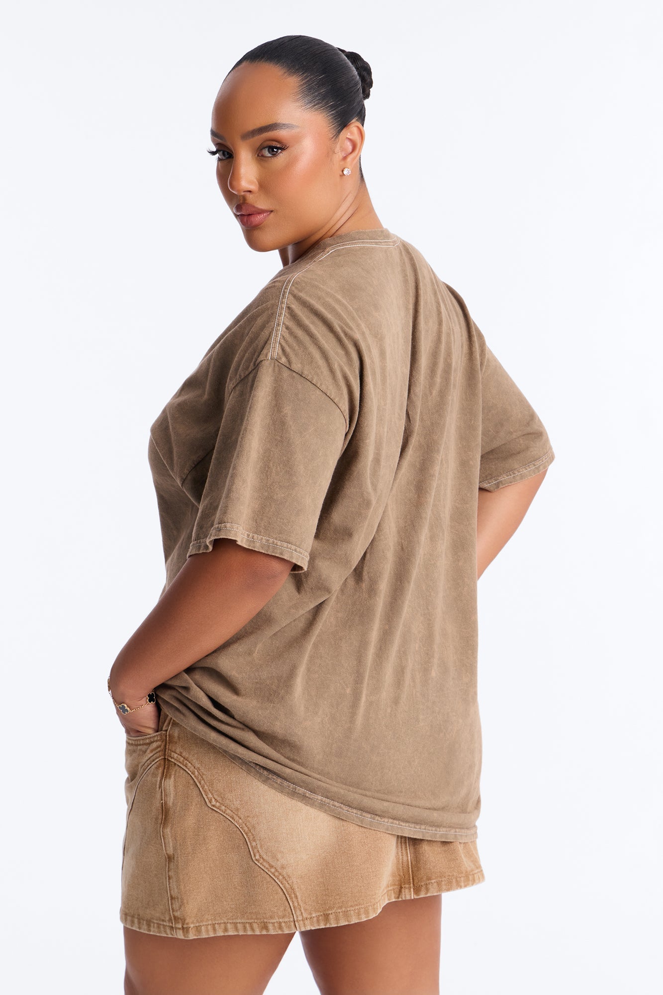 GOAT Washed Tee - Brown