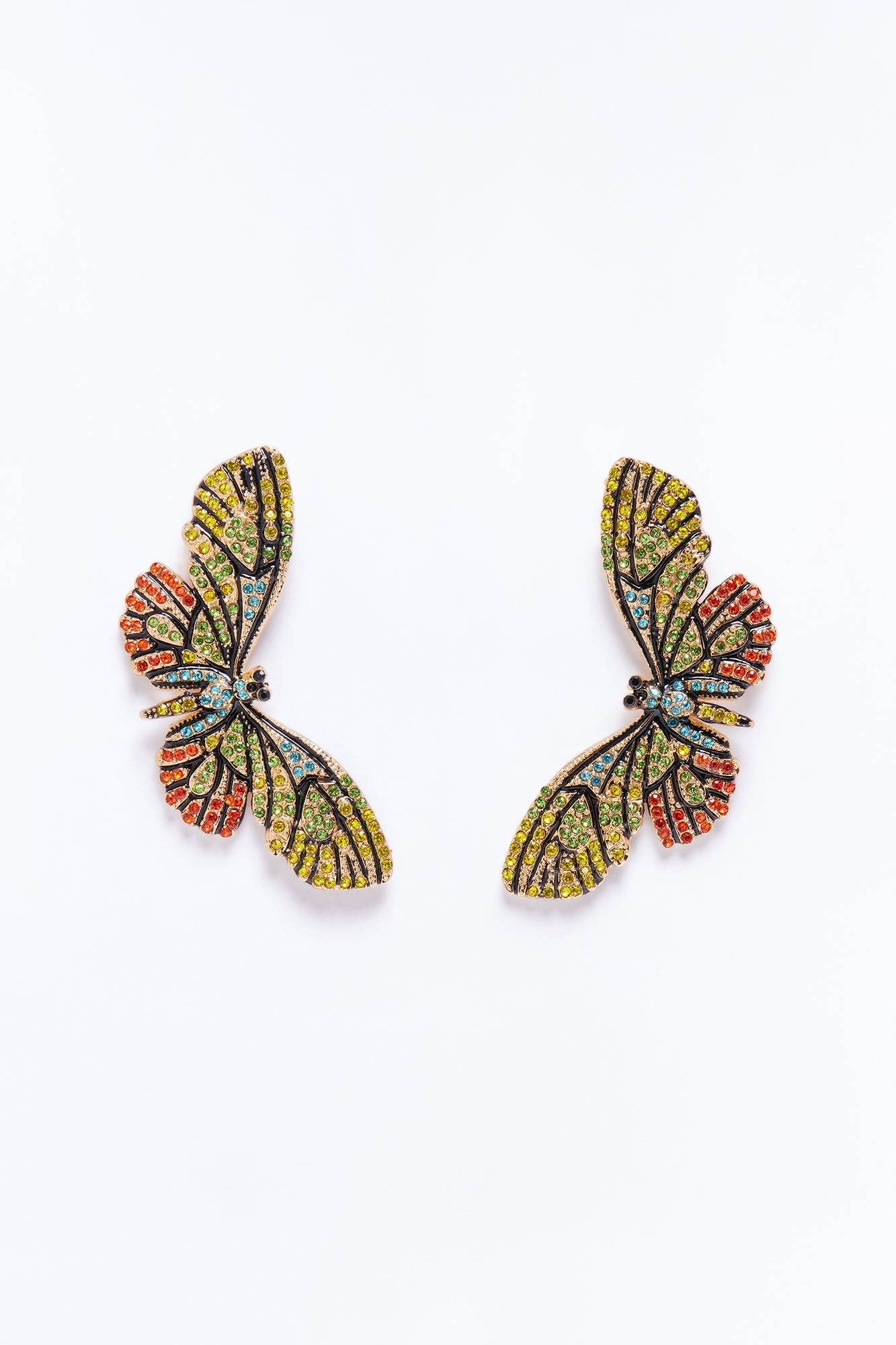 Born To Inspire Butterfly Earrings - Multi Color