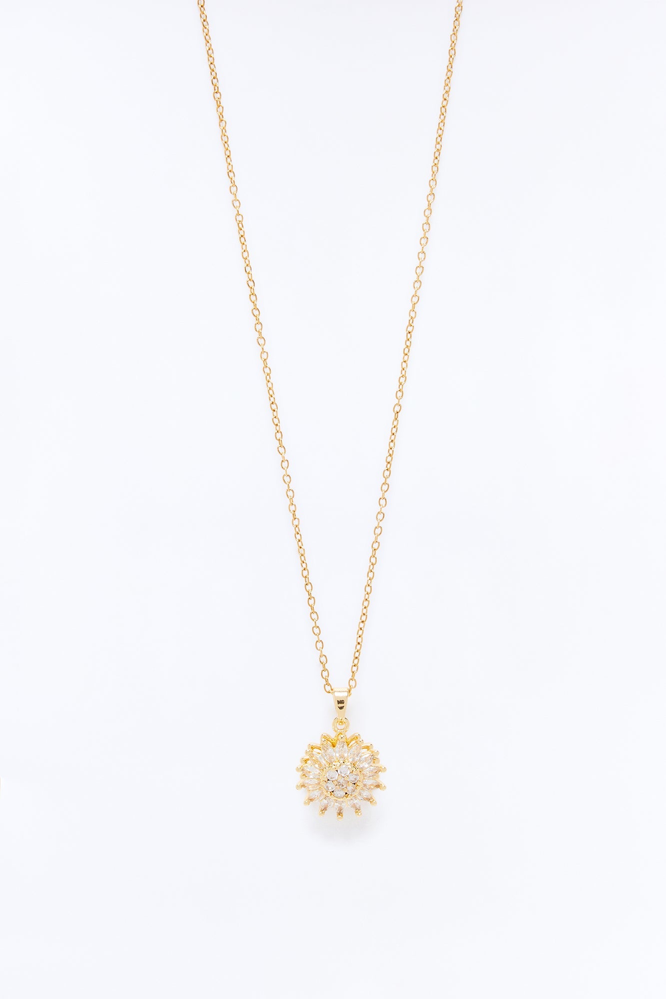 Sunshine Flower Necklace - Gold