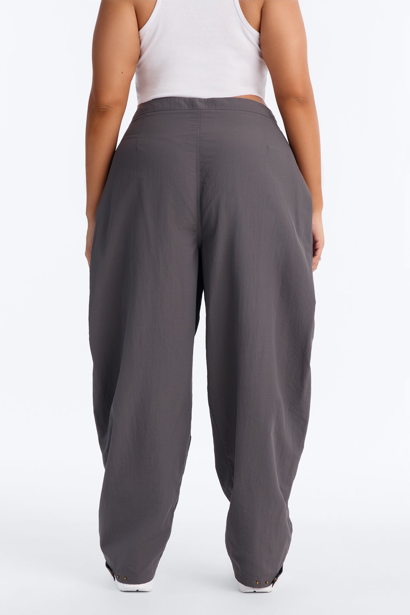 Nylon Windbreaker Pant - Charcoal