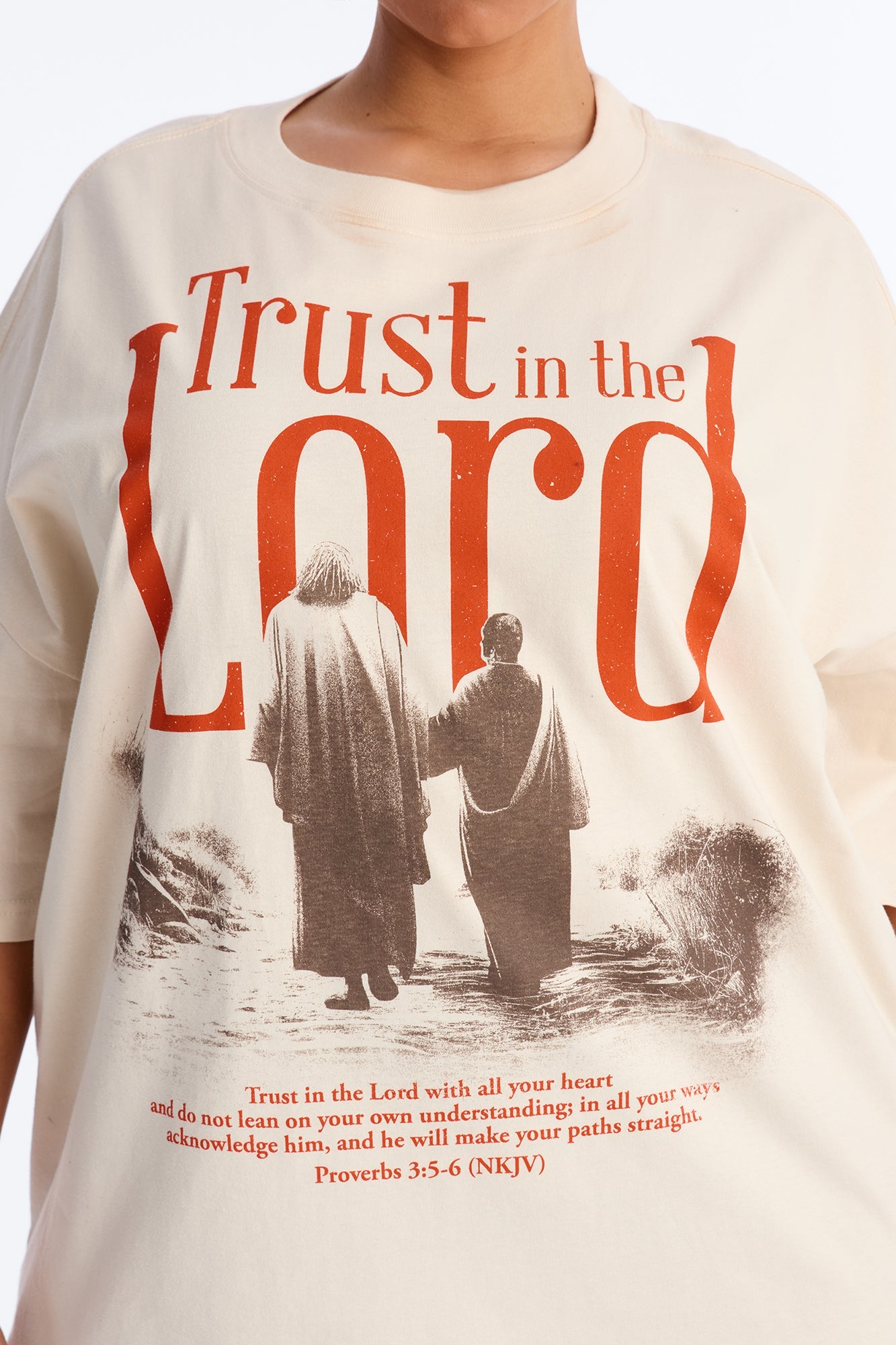 Trust In The Lord Tee - Off White
