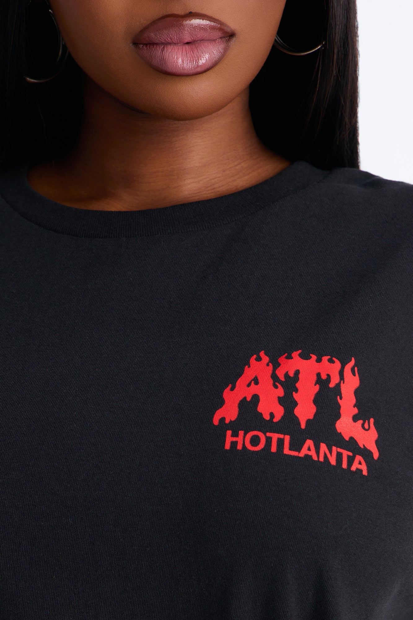 Hotlanta Front And Back Graphic Tee - Black
